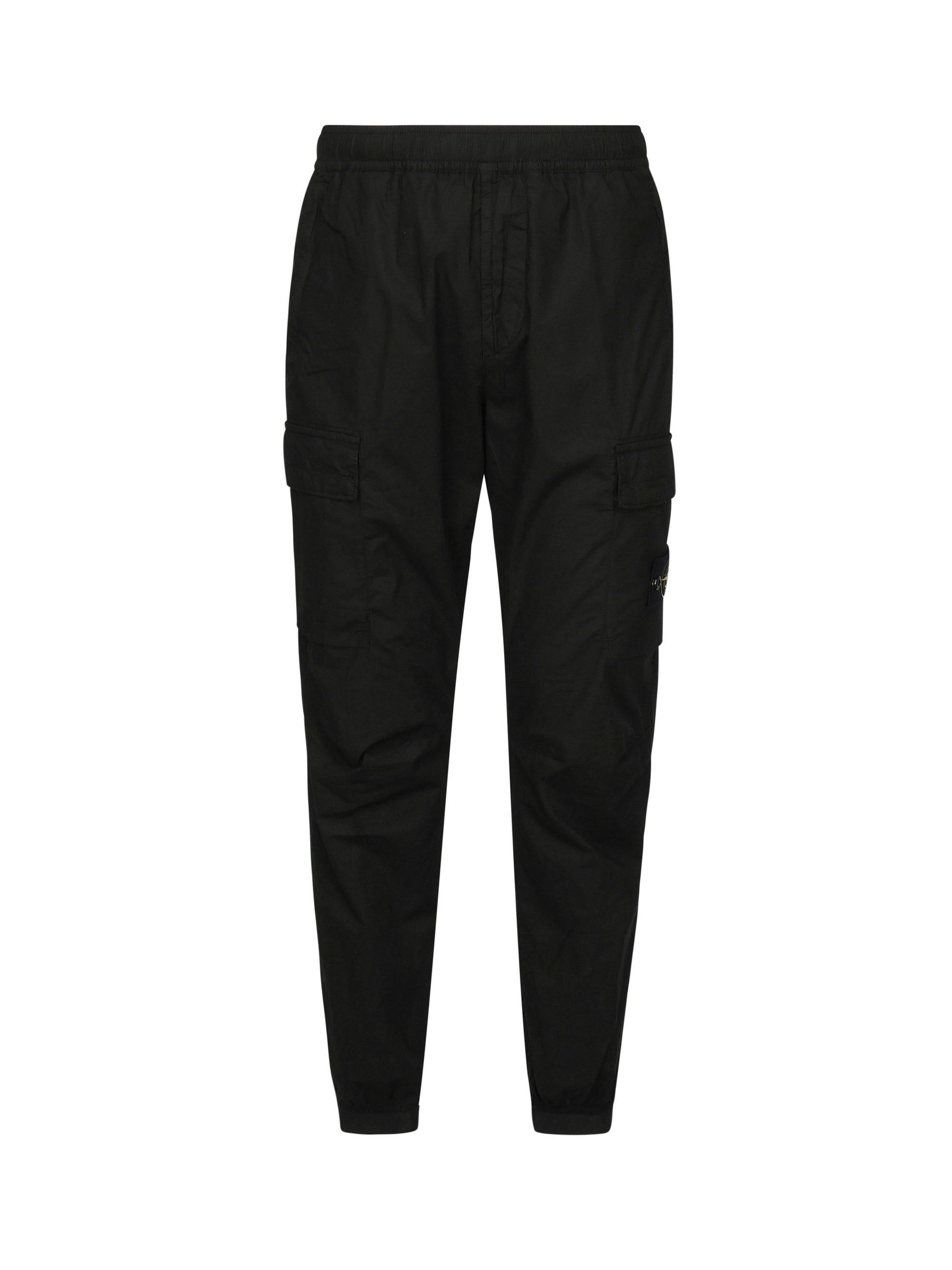 Pantaloni Cargo In Tela DI Cotone Stone island оригінал – Купити в Україні – боковий вид