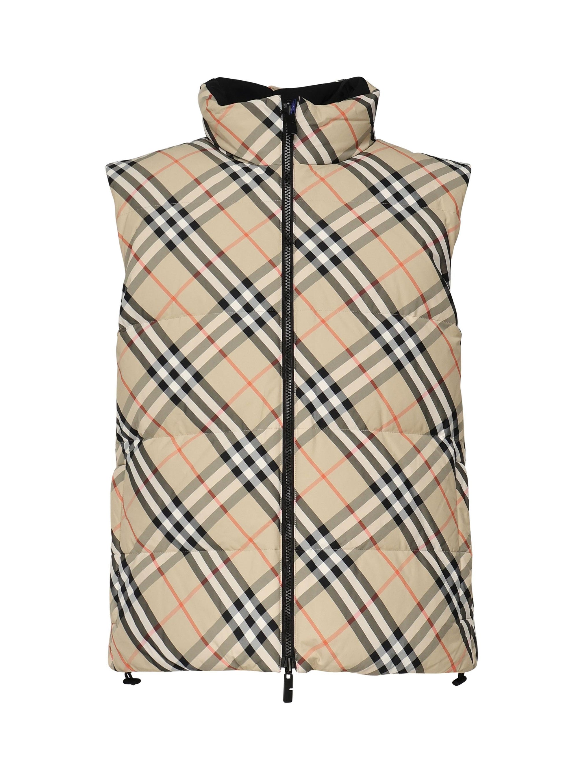 Оригінальна Gilet Imbottito A Quadri Burberry – боковий вид