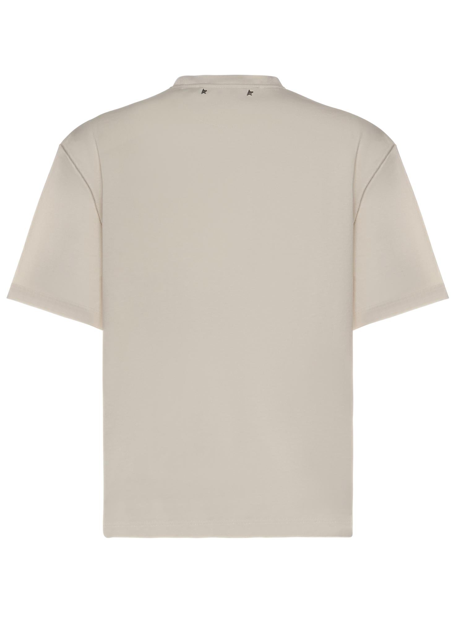 Оригінальна T-Shirt Con Stampa In Cotone Golden goose – детальний вид