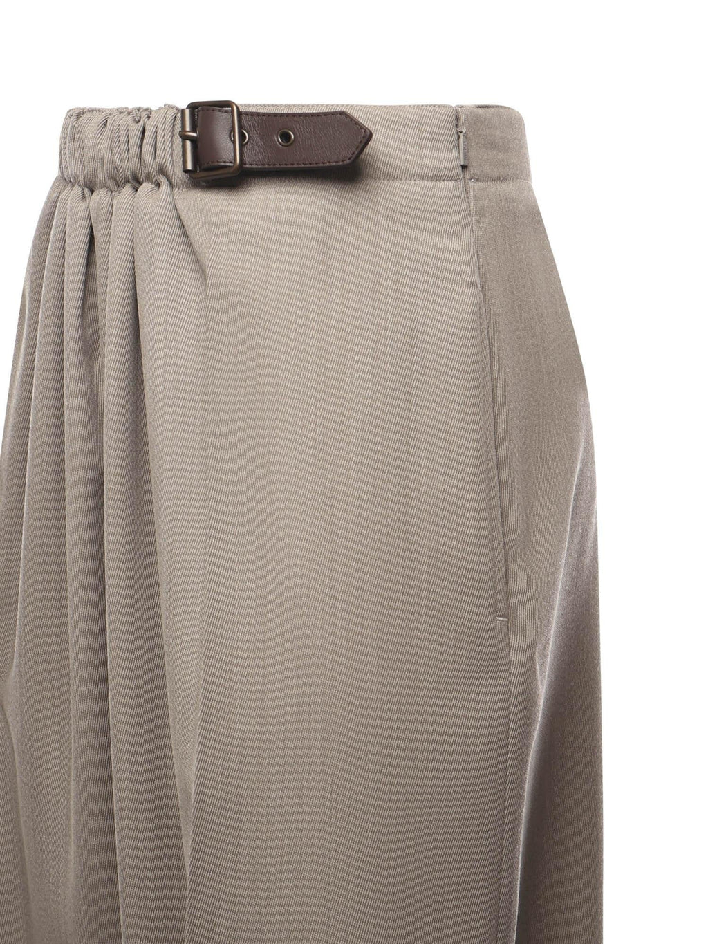 Оригінальна Pantaloni Con Cintura In Lana Loewe – вид ззаду