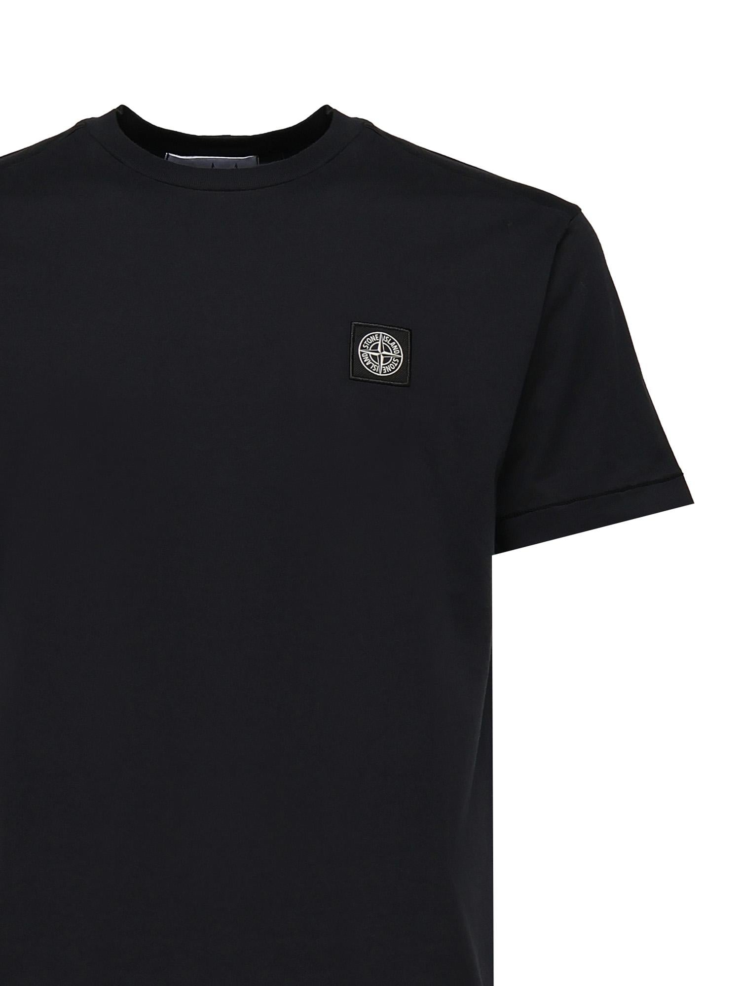 Оригінальна T-Shirt Con Logo Stone island – вид ззаду