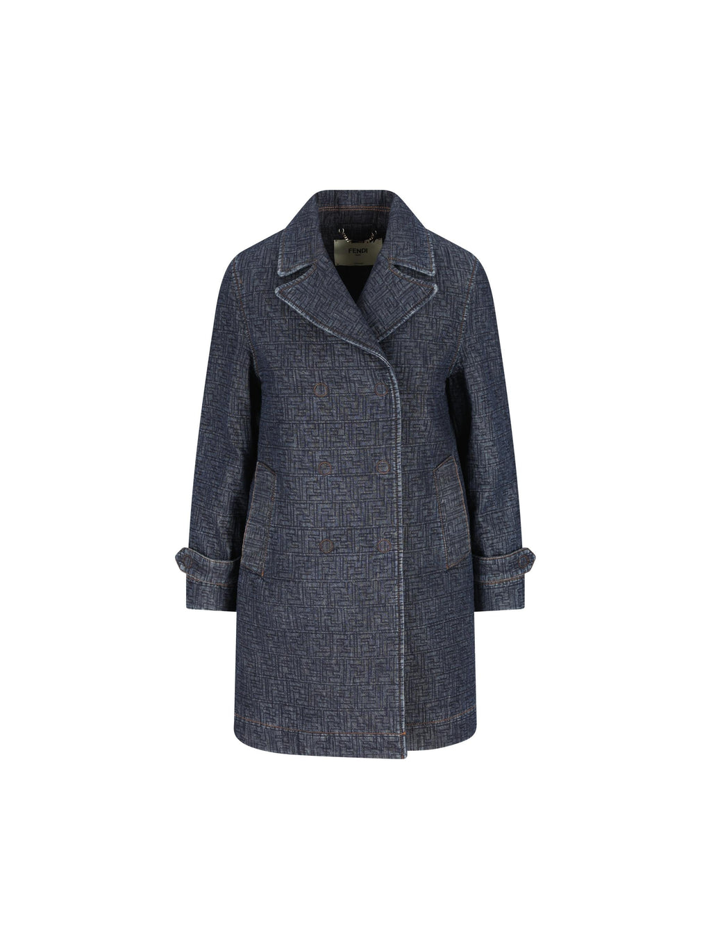 Giacca In Denim Ff Fendi – Гарантія оригінальності – боковий вид