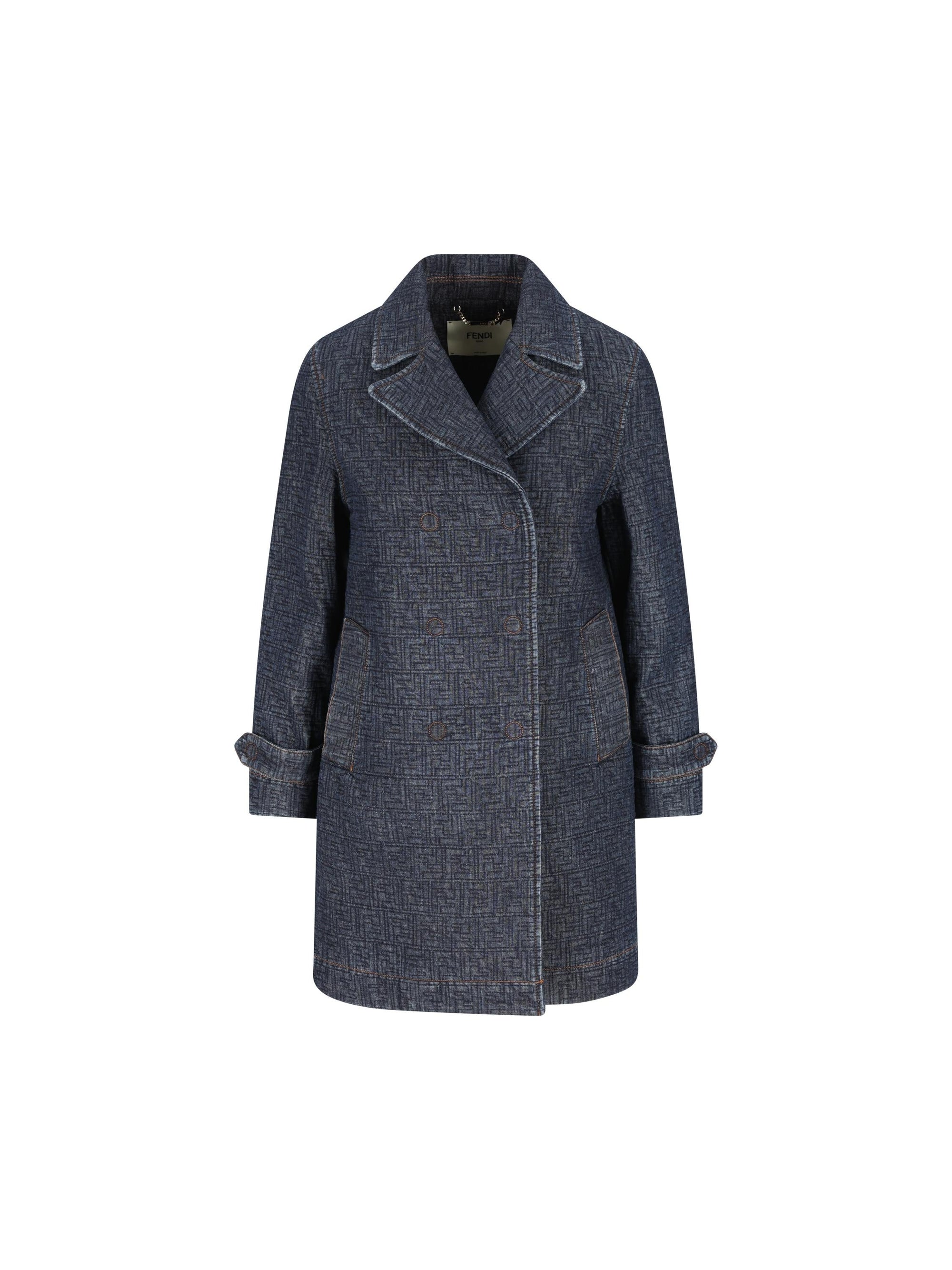 Giacca In Denim Ff Fendi – Гарантія оригінальності – боковий вид