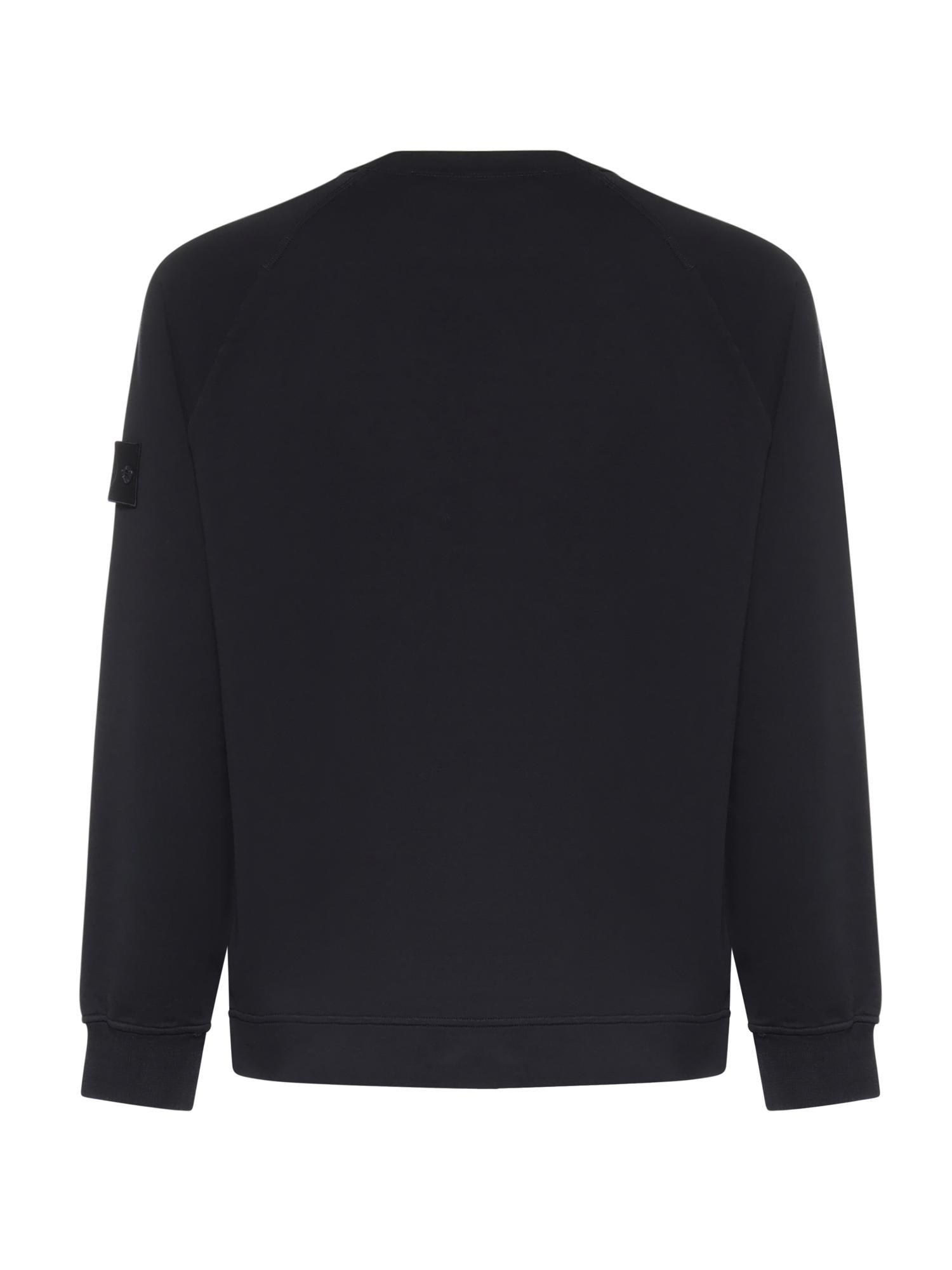Felpa In Cotone Stretch Con Logo Stone island – Гарантія оригінальності – детальний вид
