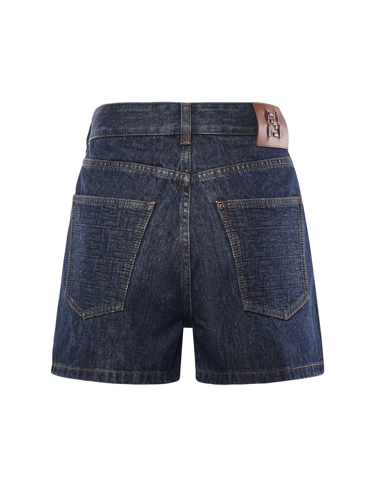 Short In Denim Fendi – Гарантія оригінальності – детальний вид