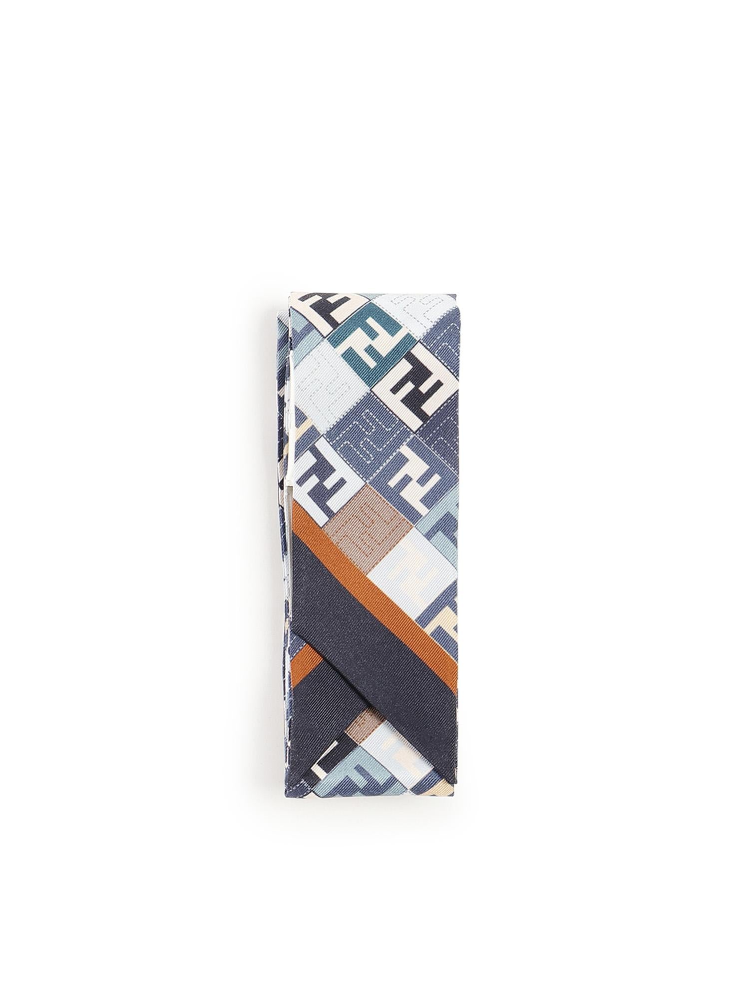Bandeau In Seta Ff Jacquard Fendi – Гарантія оригінальності – боковий вид