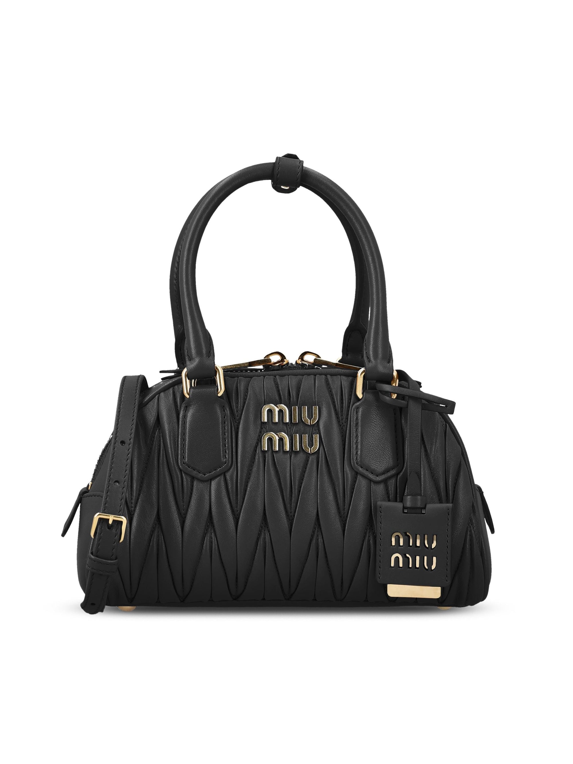 Arcadie Leather Bag Miu miu – Гарантія оригінальності – боковий вид