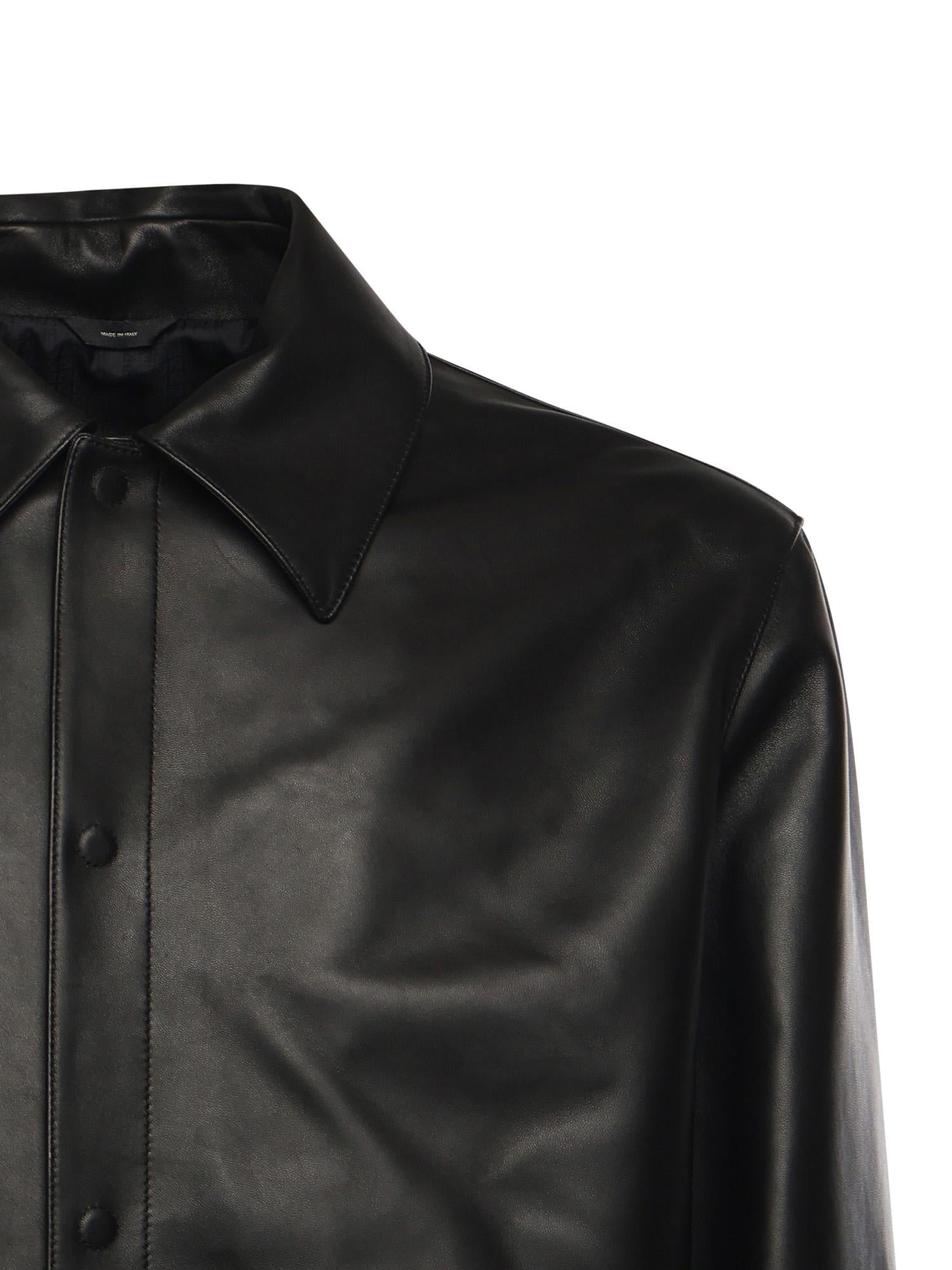 Blouson In Pelle Fendi – Гарантія оригінальності – вид ззаду