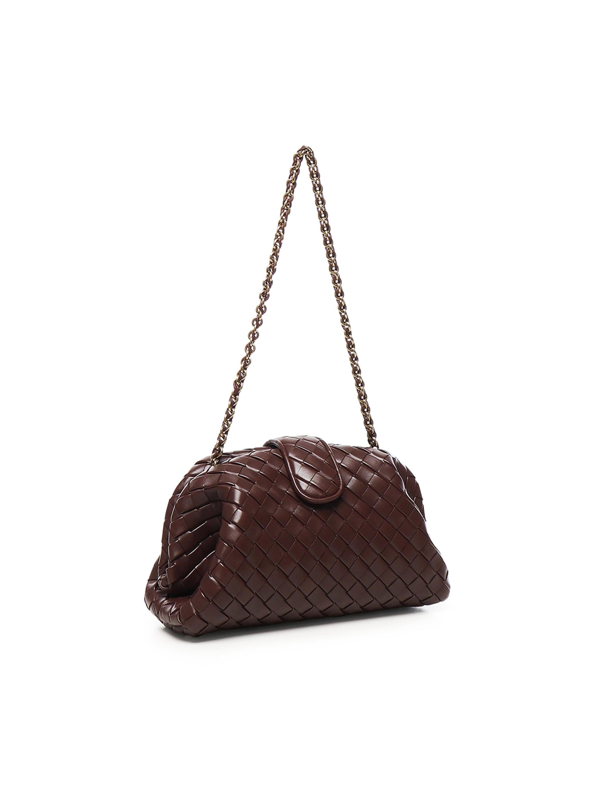 Оригінальна Clutch Lauren 1980 In Pelle Bottega veneta – вид ззаду