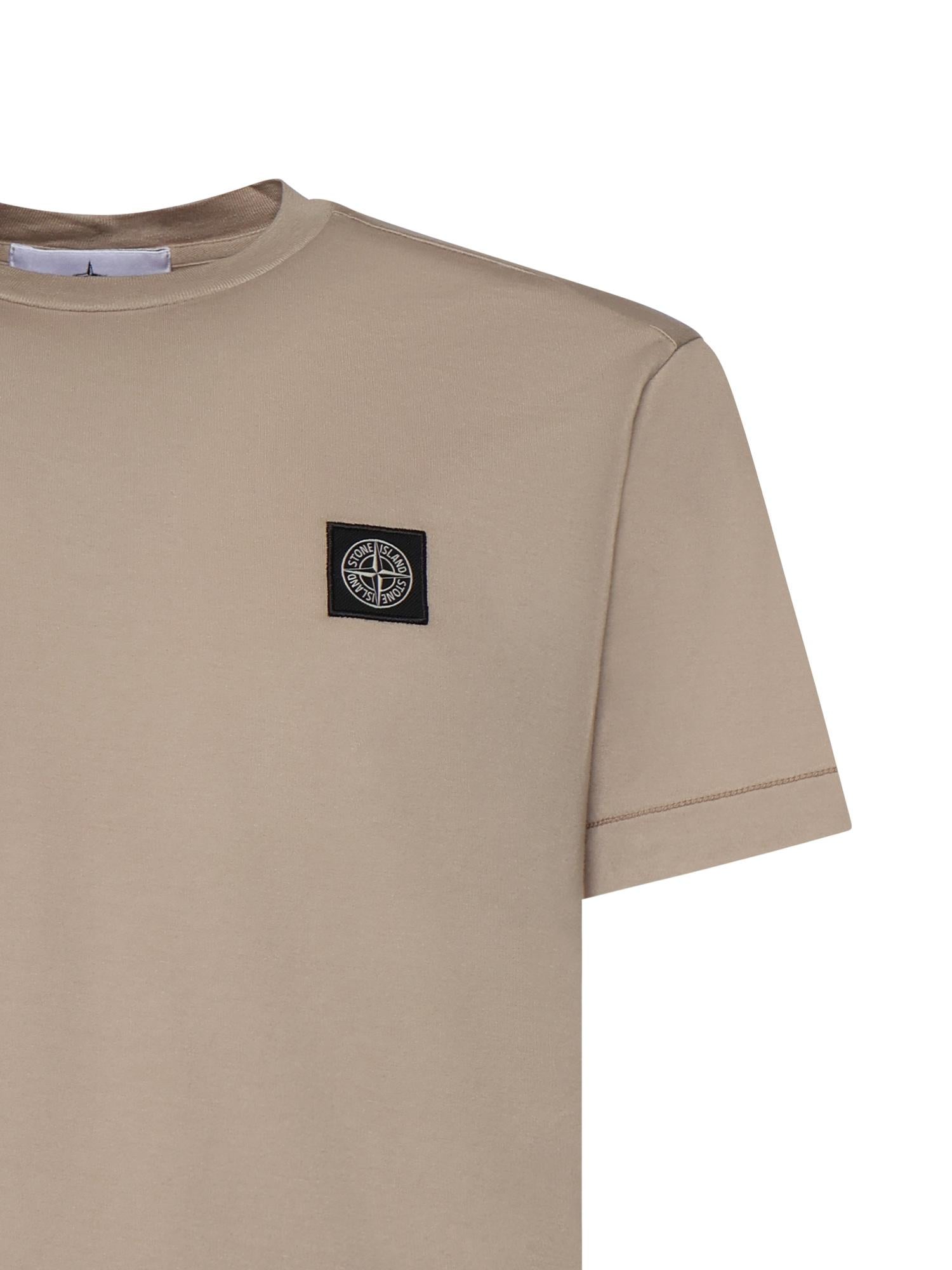 Оригінальна T-Shirt Con Patch Compass In Jersey DI Cotone Stone island – вид ззаду