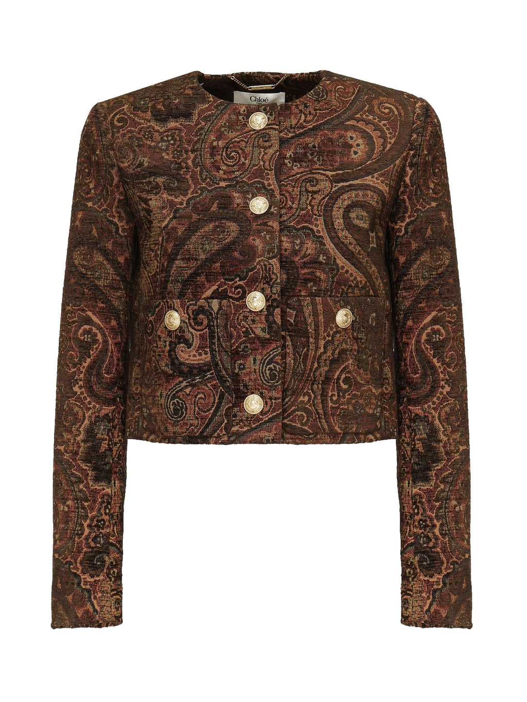 Оригінальна Giacca Cropped Jacquard Chloe – боковий вид