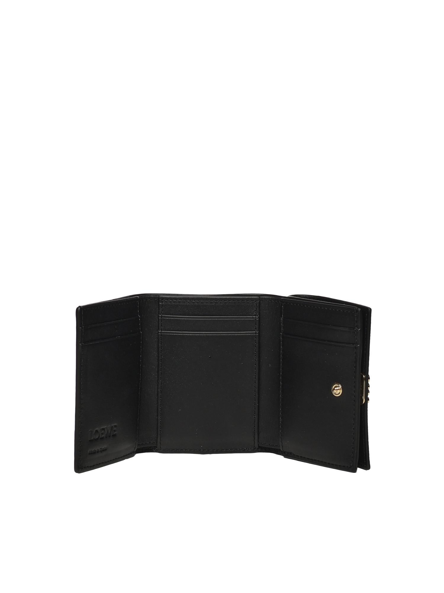 Portafoglio Trifold Anagram In Pelle DI Vitello Loewe – Гарантія оригінальності – збільшений вид