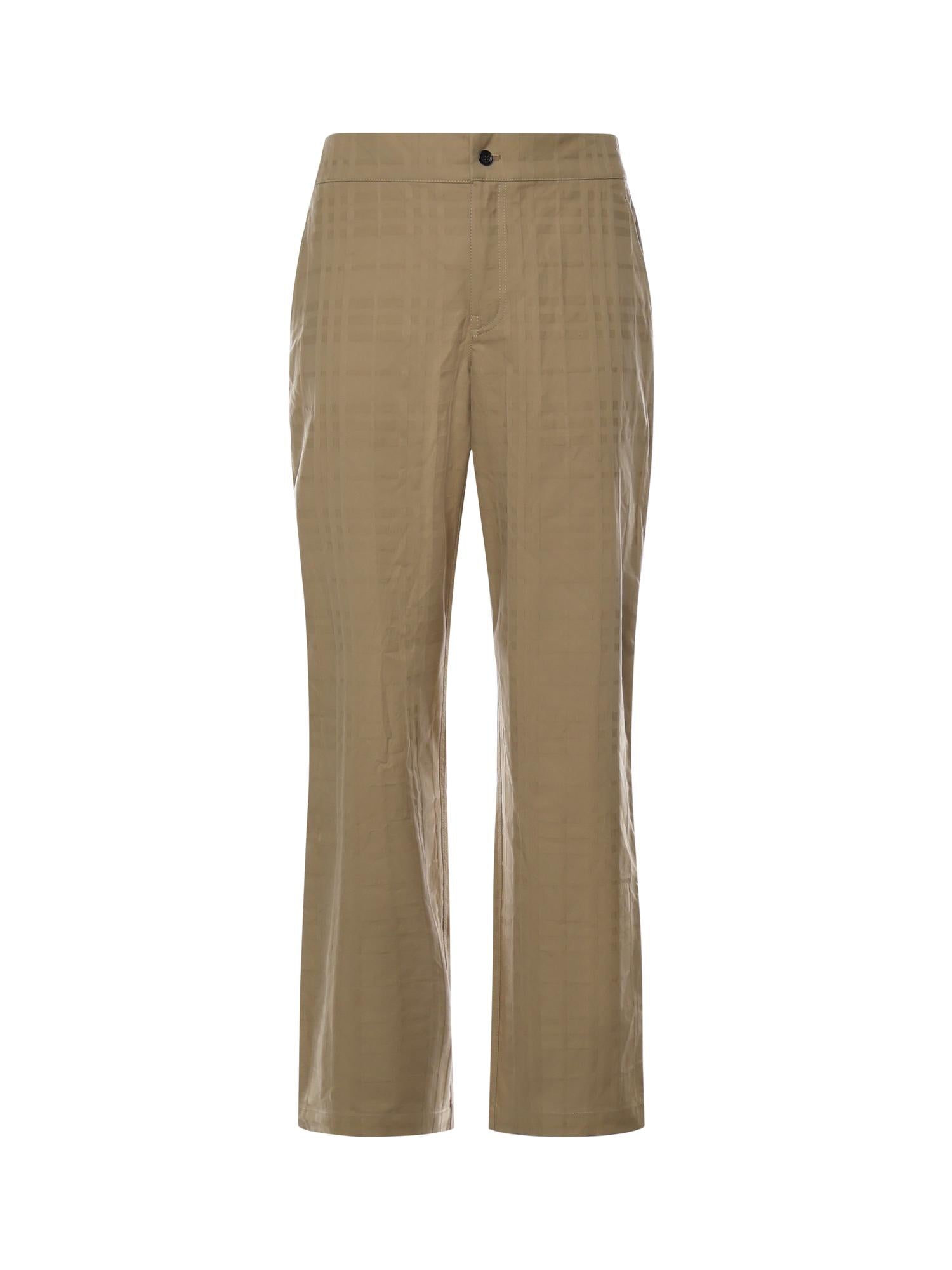 Pantaloni In Cotone Check Burberry оригінал – Купити в Україні – боковий вид