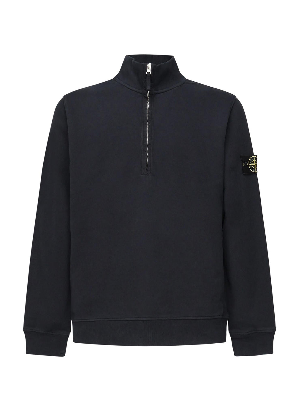Felpa Con Zip E Intarsi A Costine Stone island – Гарантія оригінальності – боковий вид