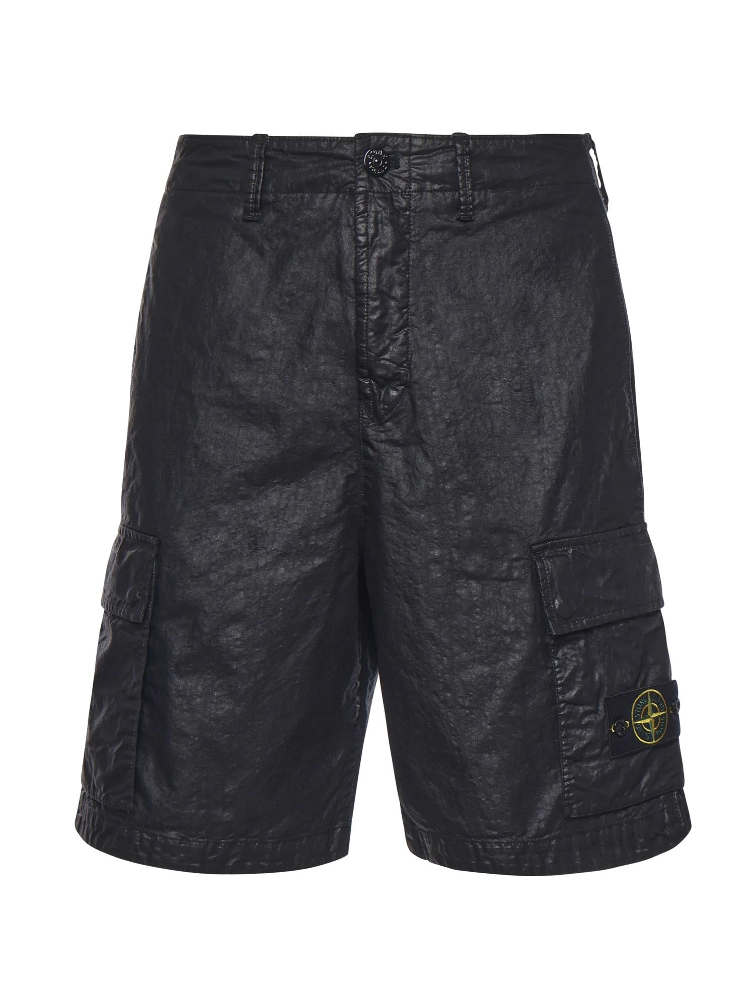 Bermuda Cargo In Nylon Stone island – Гарантія оригінальності – боковий вид