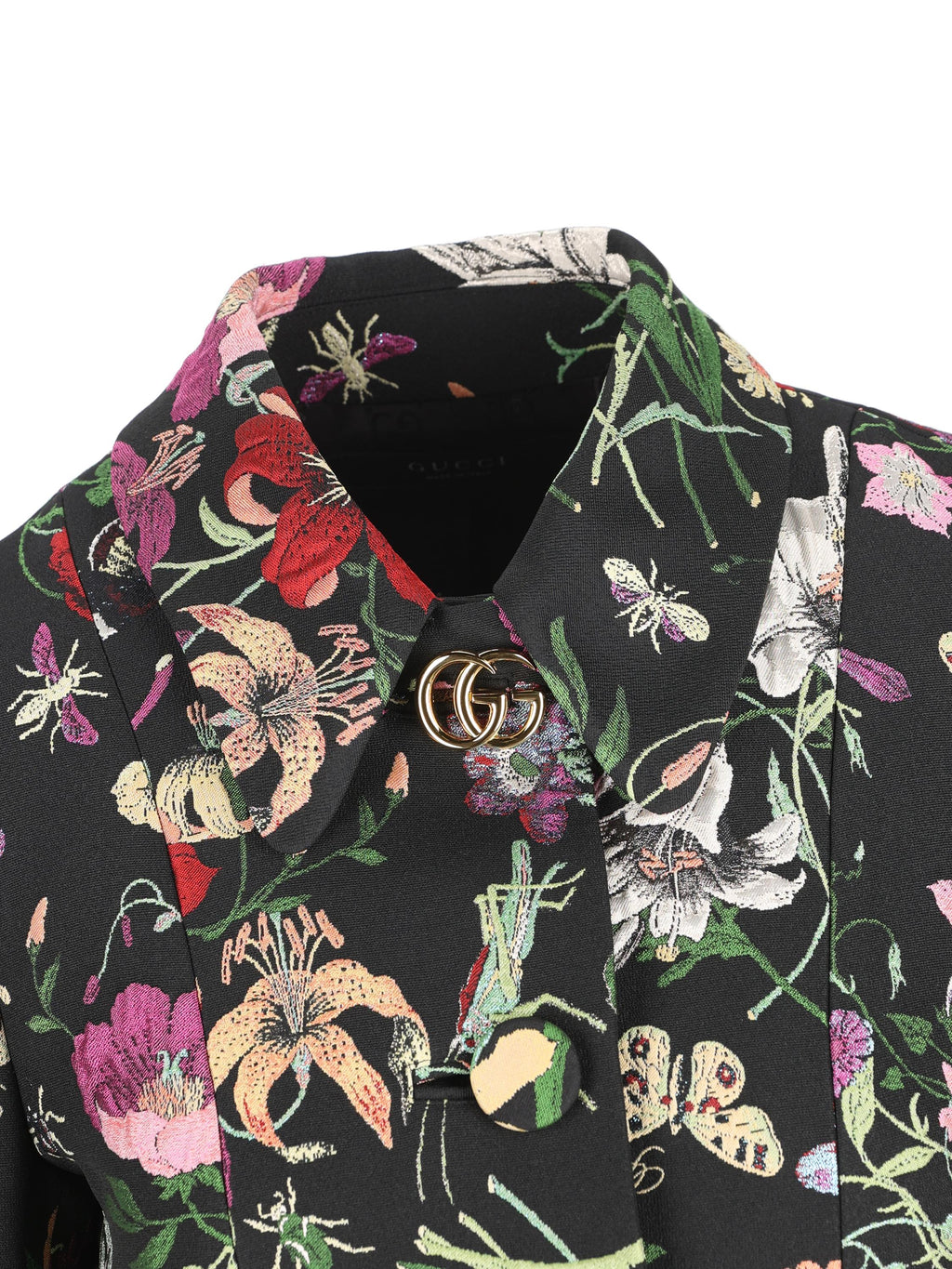 Оригінальна Cappotto In Broccato DI Seta Gucci Flora Gucci – збільшений вид
