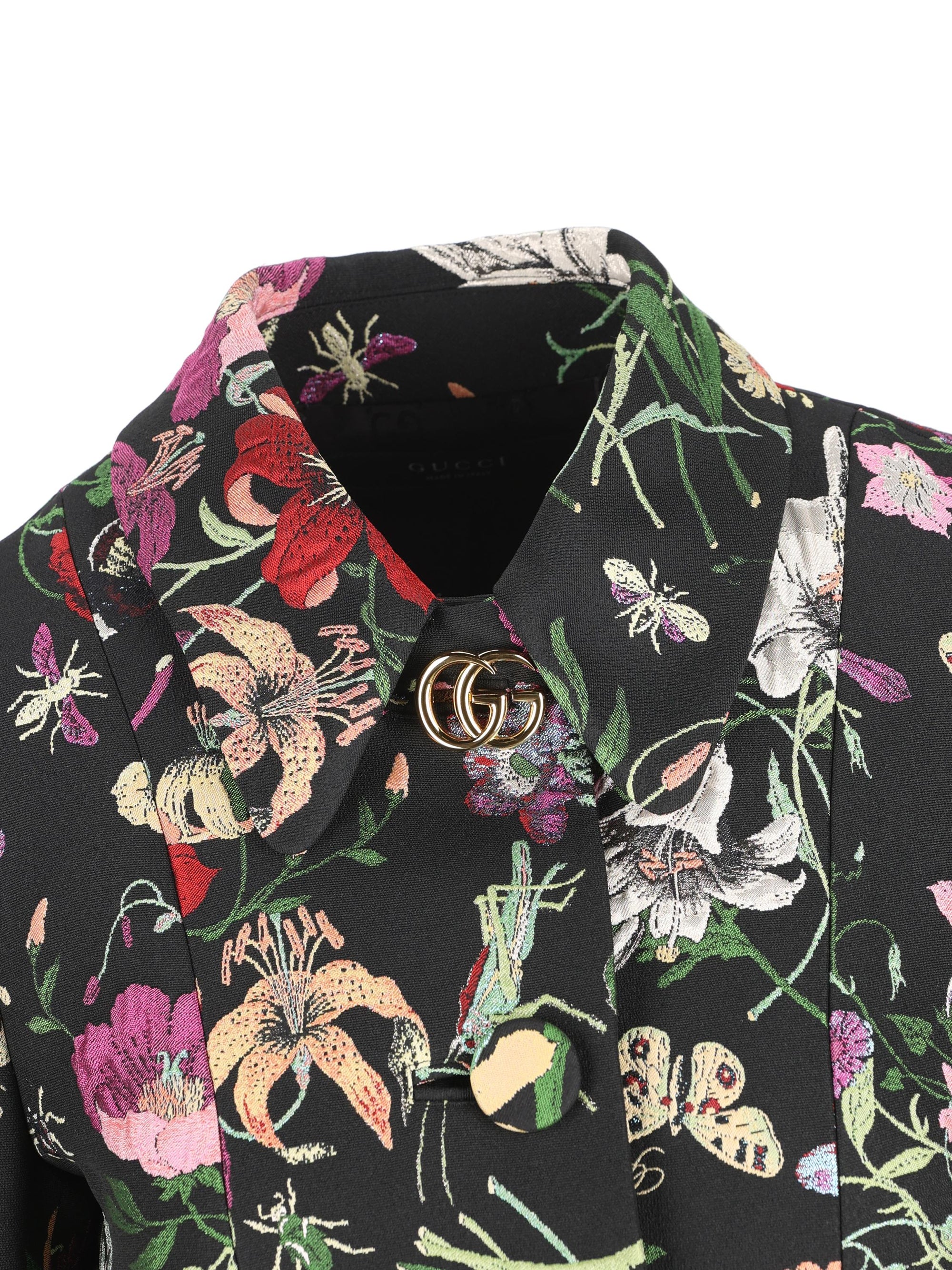 Оригінальна Cappotto In Broccato DI Seta Gucci Flora Gucci – збільшений вид