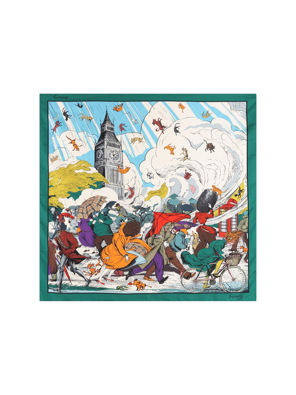 Оригінальна Silk Scarf Burberry – боковий вид