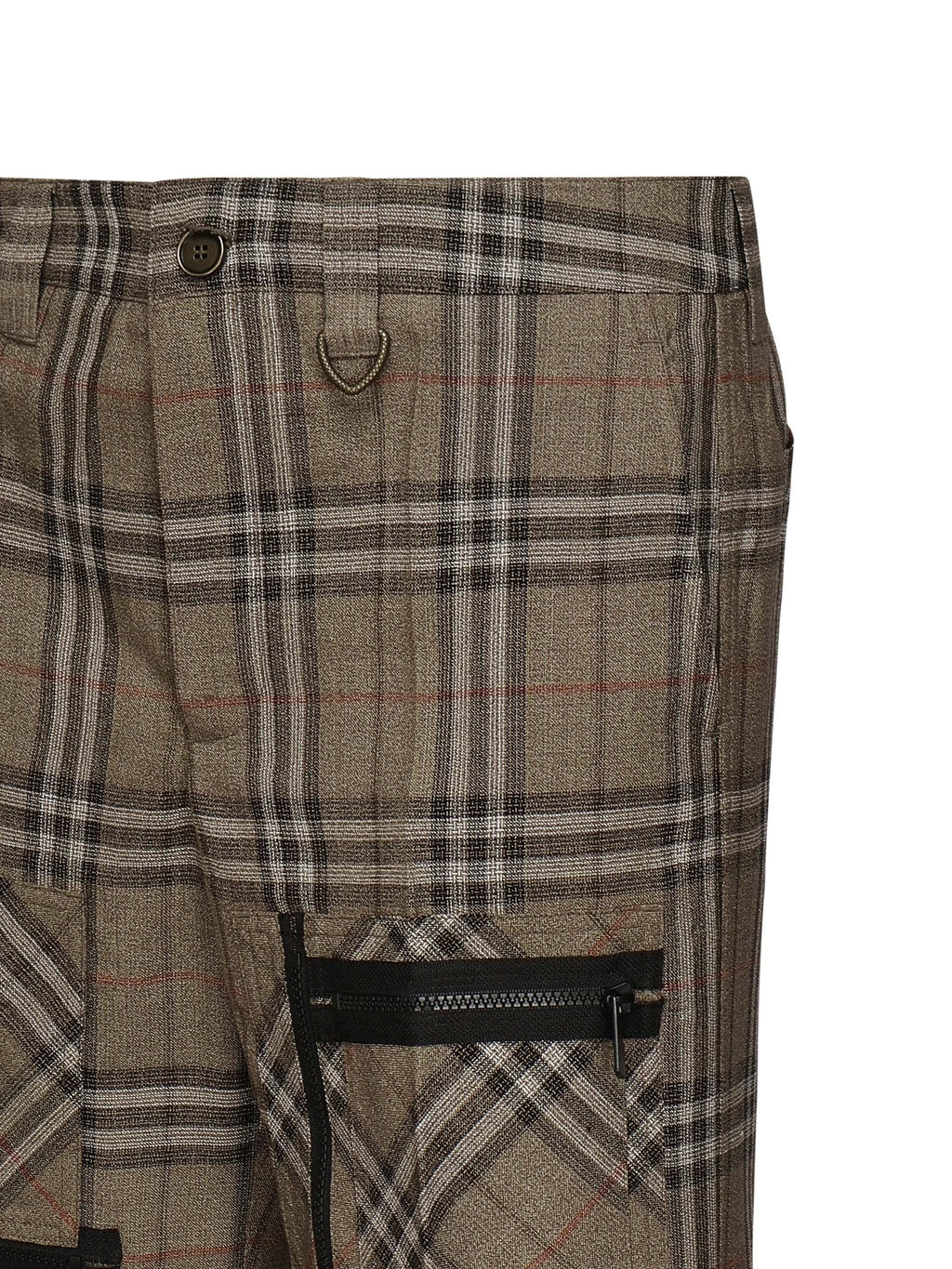 Pantaloni Cargo In Misto Seta Check Burberry – Гарантія оригінальності – вид ззаду