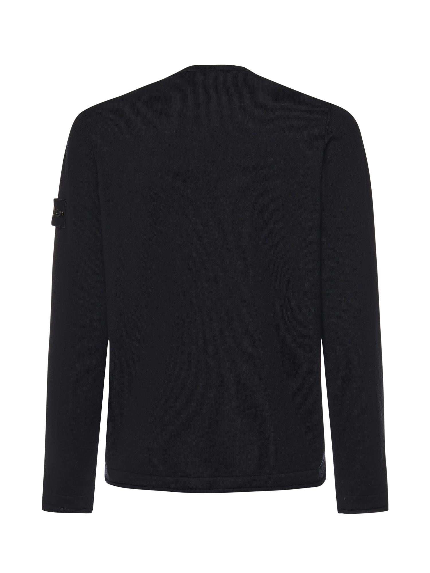Оригінальна Maglione In Cotone E Nylon Con Logo Stone island – детальний вид