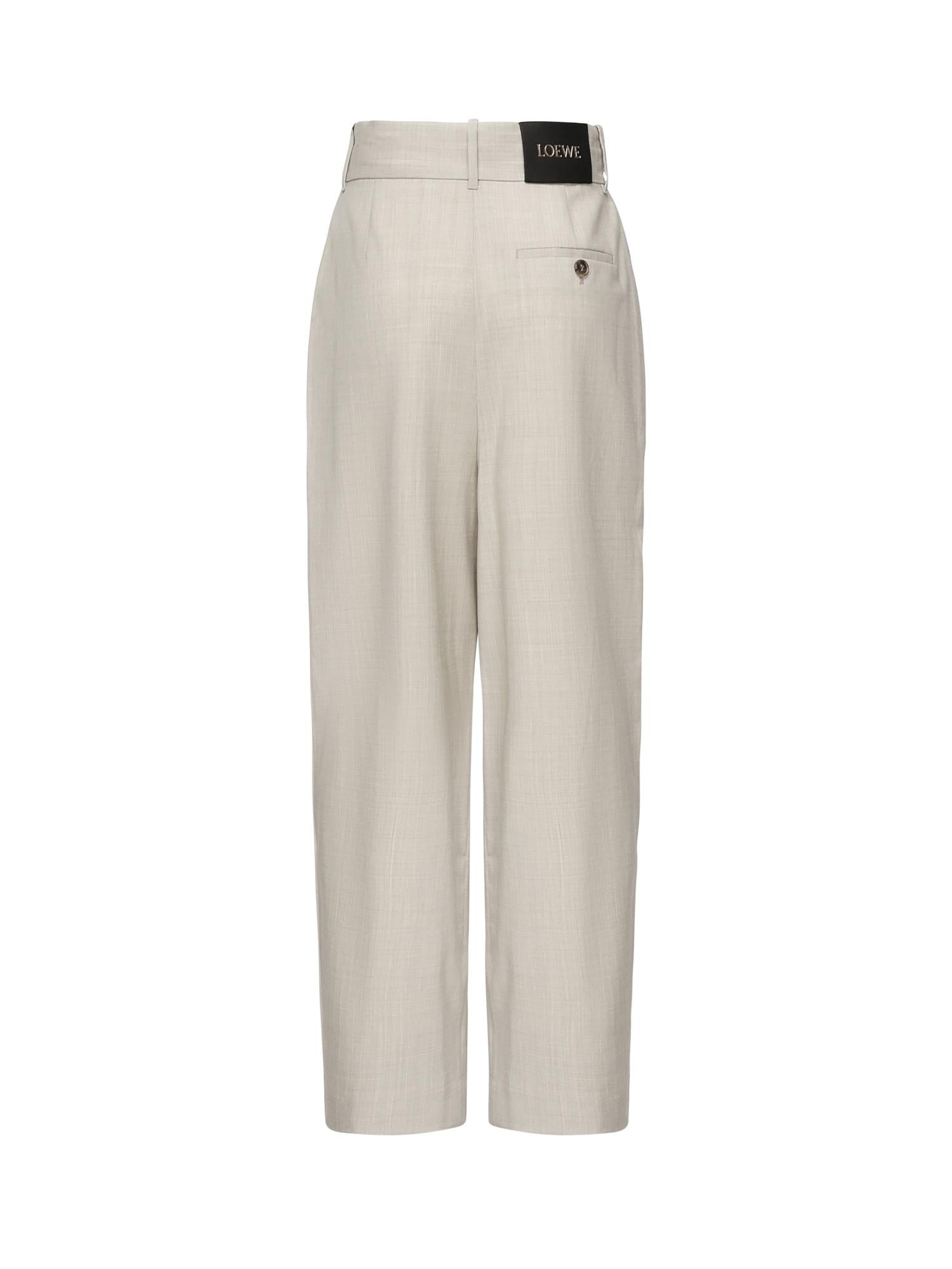 Pantaloni Sartoriali In Lana Loewe – Гарантія оригінальності – детальний вид