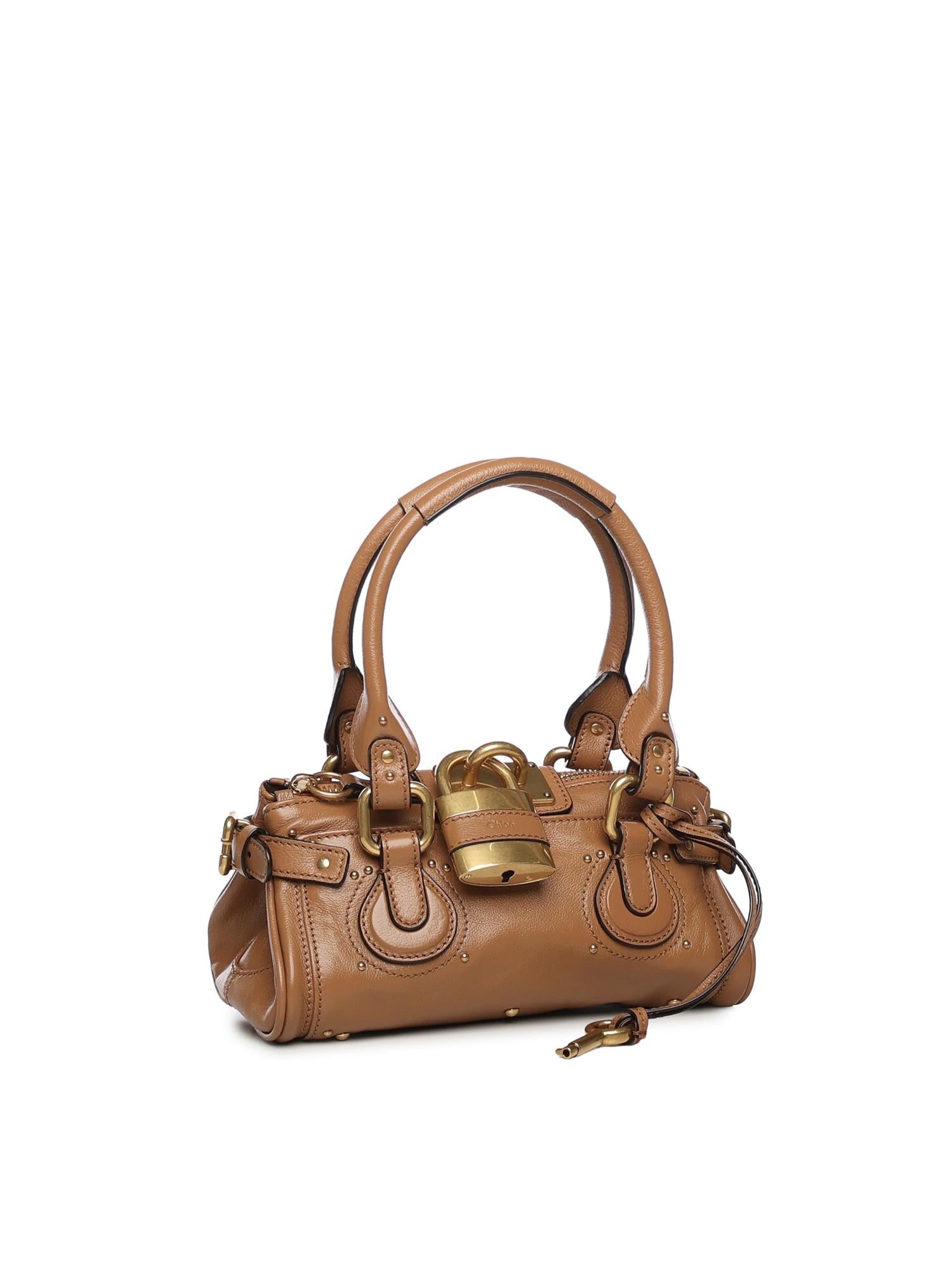 Borsa Paddington Piccola In Pelle Granata Chloe оригінал – Купити в Україні – вид ззаду