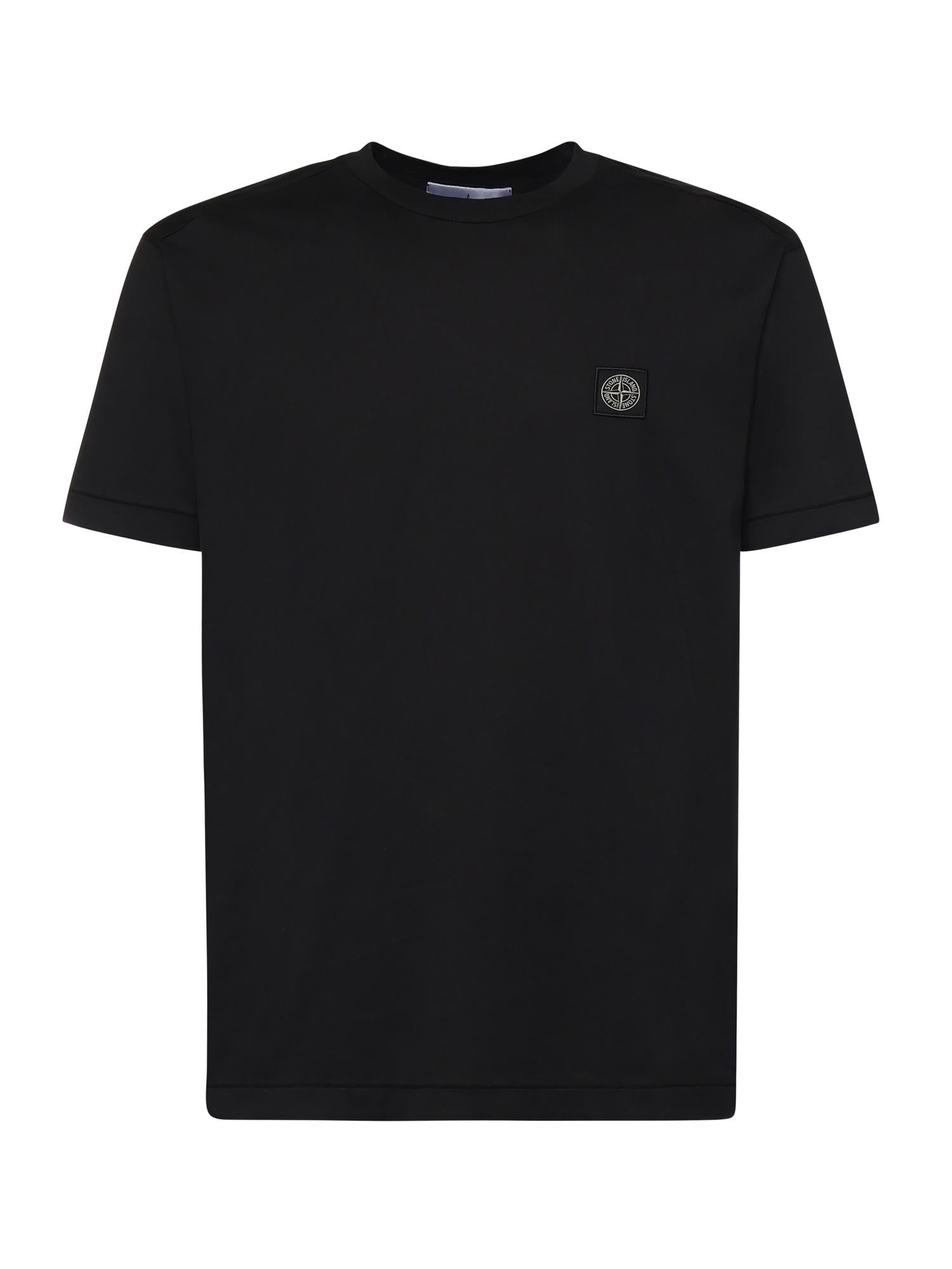 Оригінальна T-Shirt Con Patch Compass In Jersey DI Cotone Stone island – боковий вид