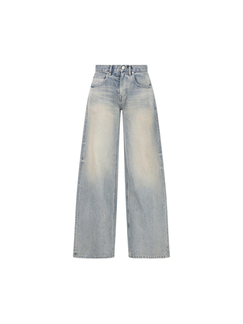 Pantaloni Baggy In Denim Balenciaga – Гарантія оригінальності – боковий вид