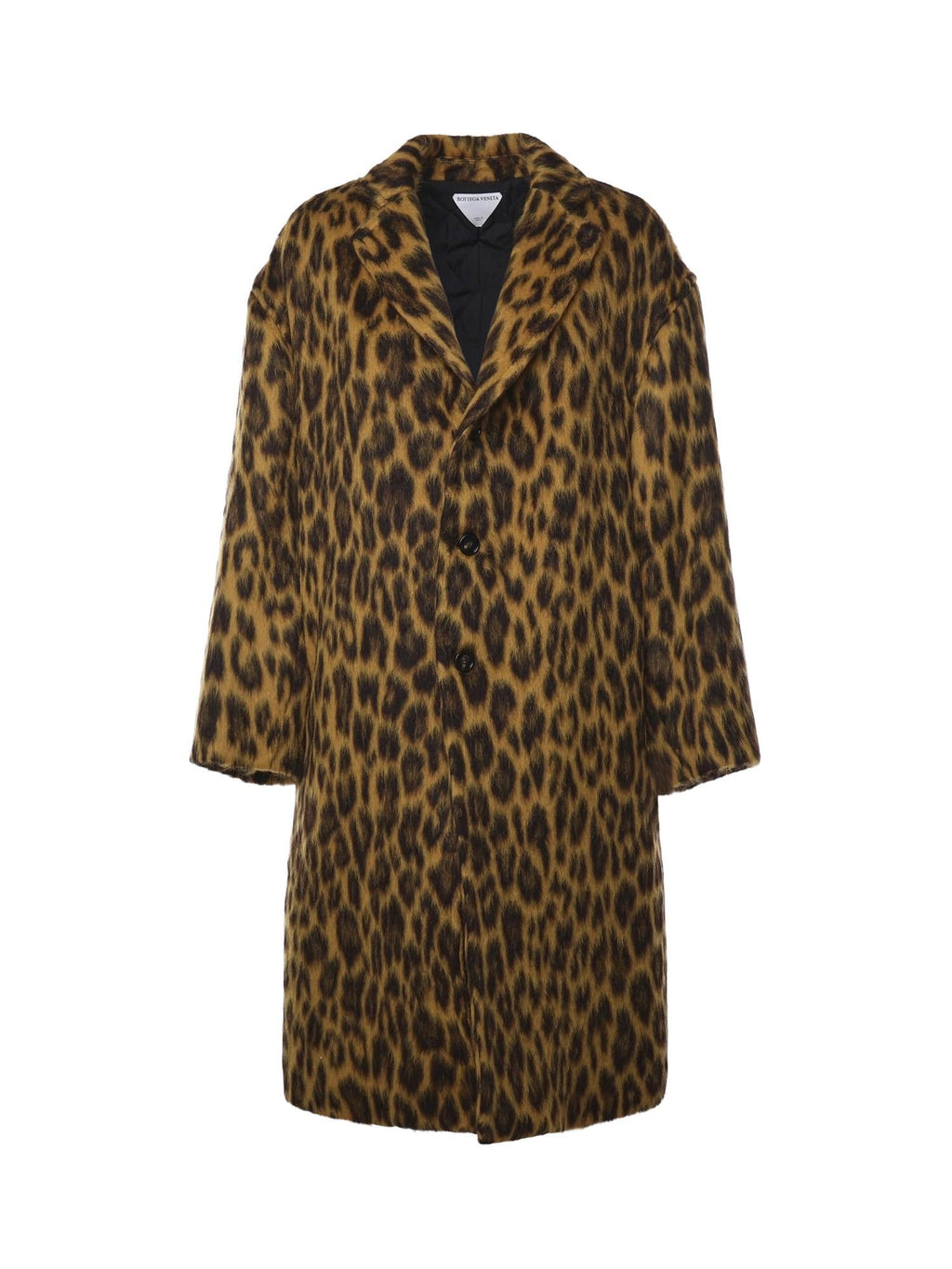 Cappotto Animalier In Alpaca E Lana Bottega veneta оригінал – Купити в Україні – боковий вид
