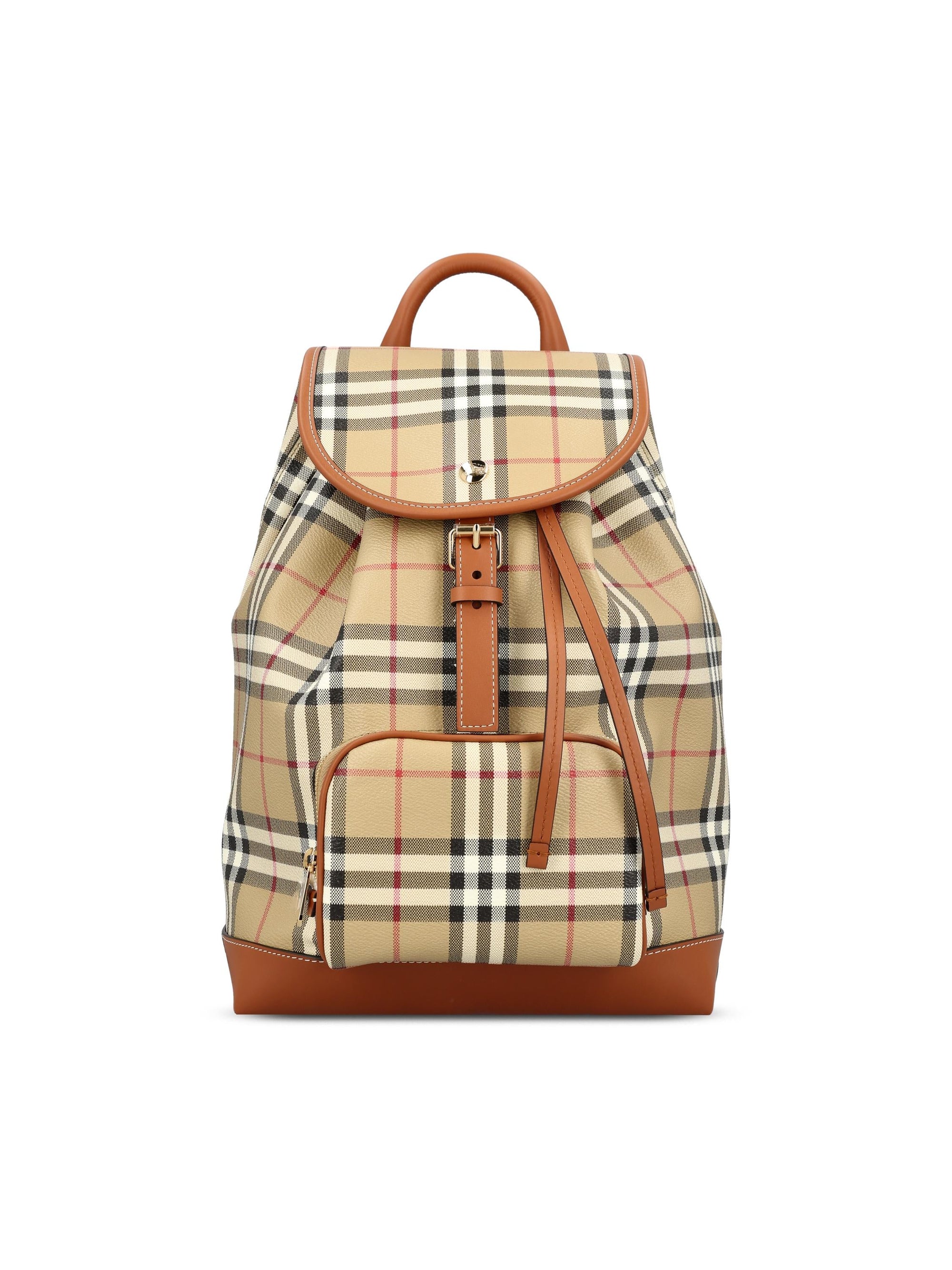 Cotton Check In Backpack Burberry оригінал – Купити в Україні – боковий вид