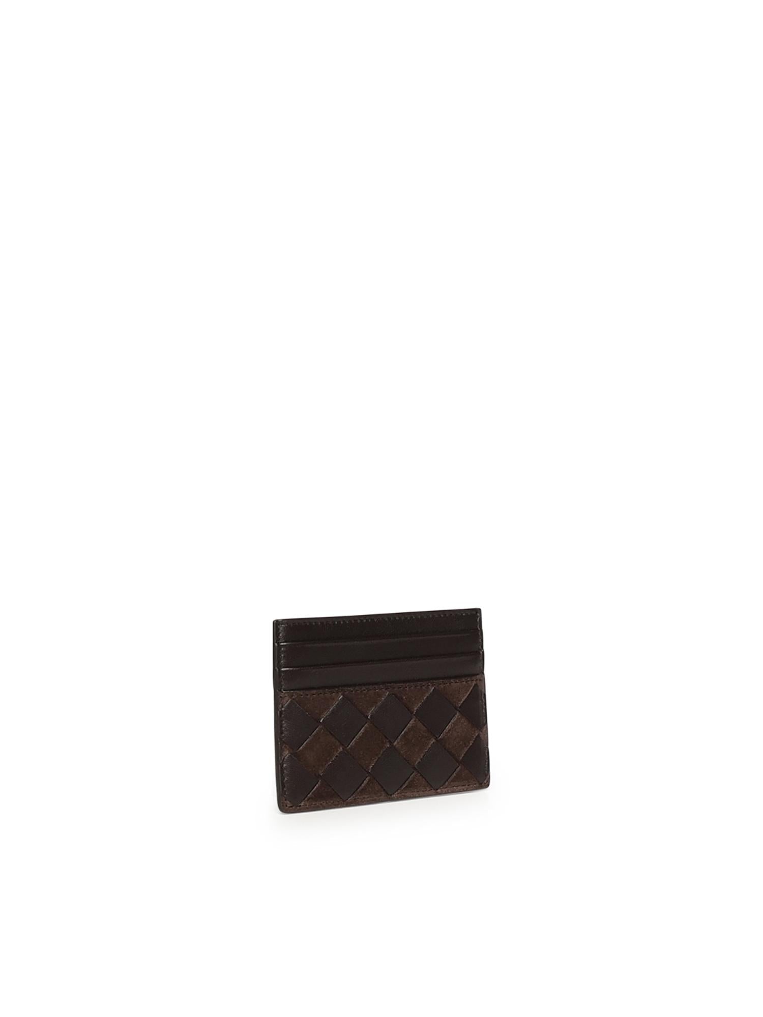 Porta Carte DI Credito Intrecciato Bottega veneta – Гарантія оригінальності – вид ззаду