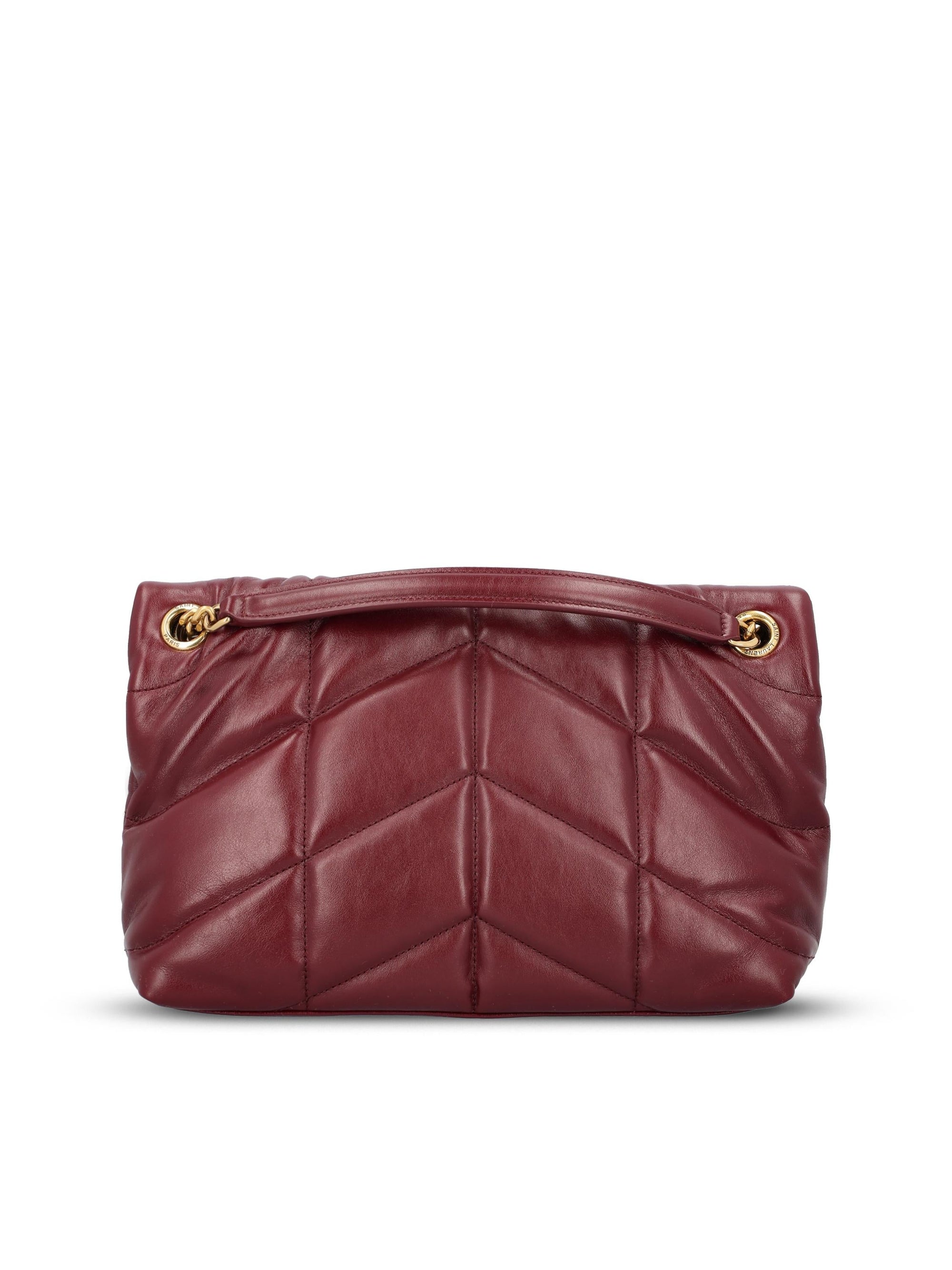 Оригінальна Small Puffer Leather Bag Saint laurent – вид ззаду