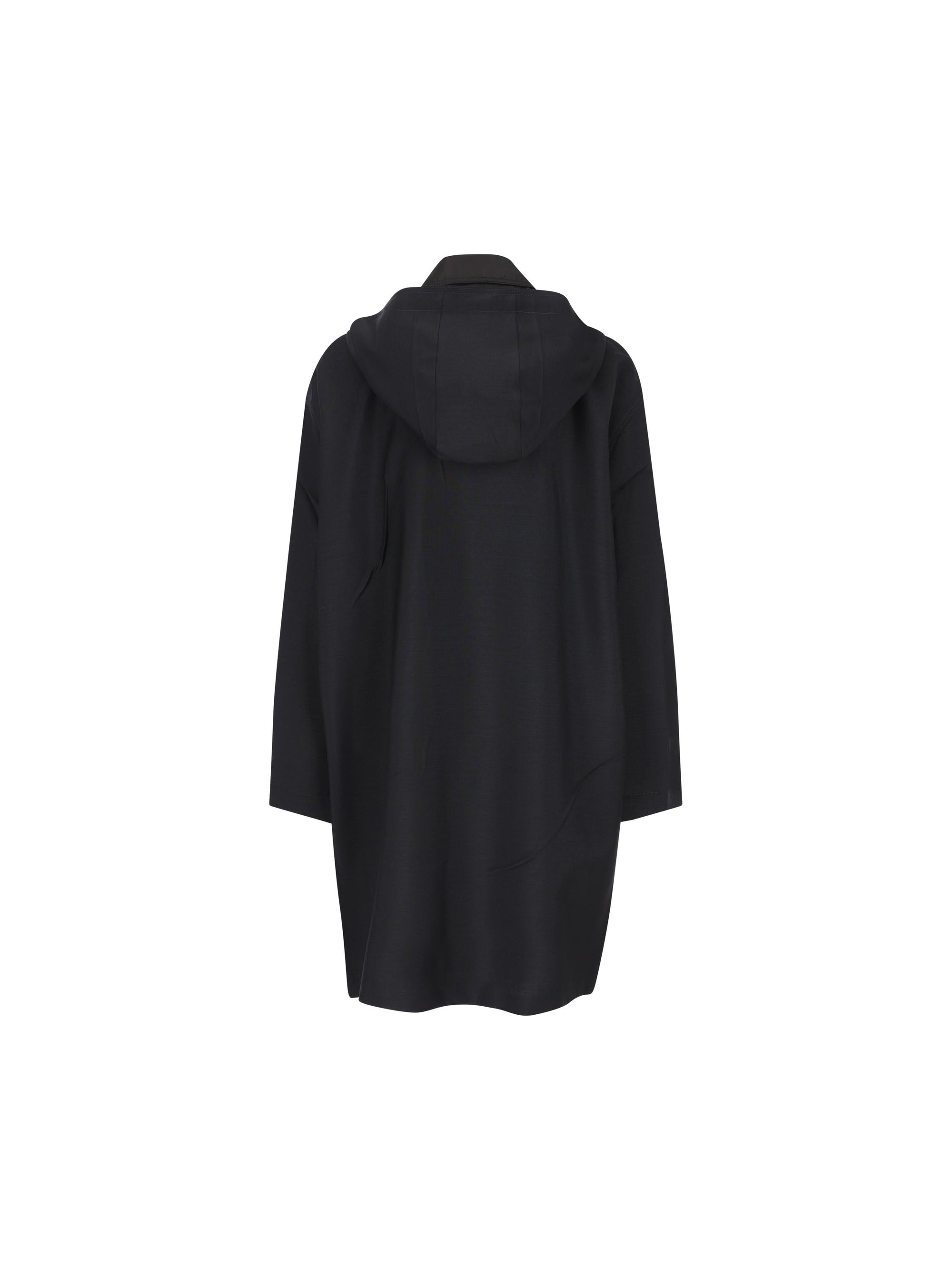 Parka In Lana E Mohair Prada – Гарантія оригінальності – вид ззаду
