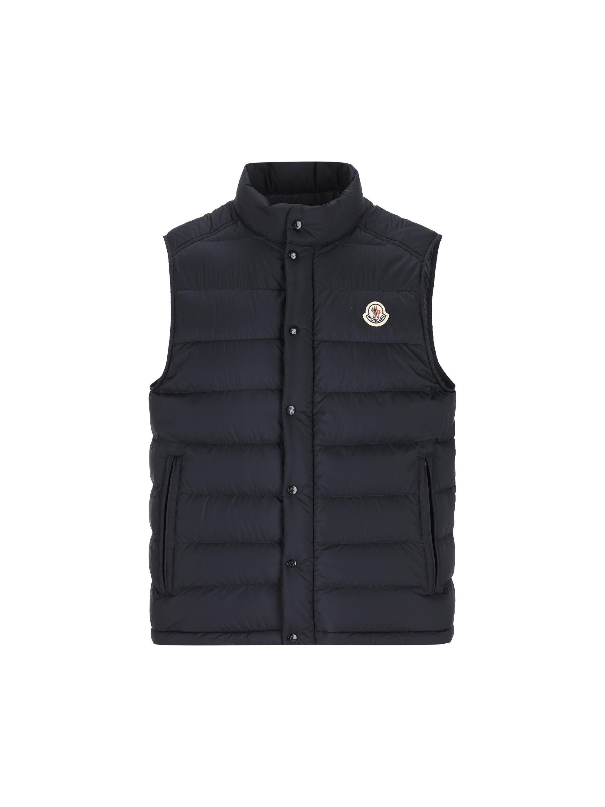 Оригінальна Puffer Vest In Down Barthe Moncler – боковий вид