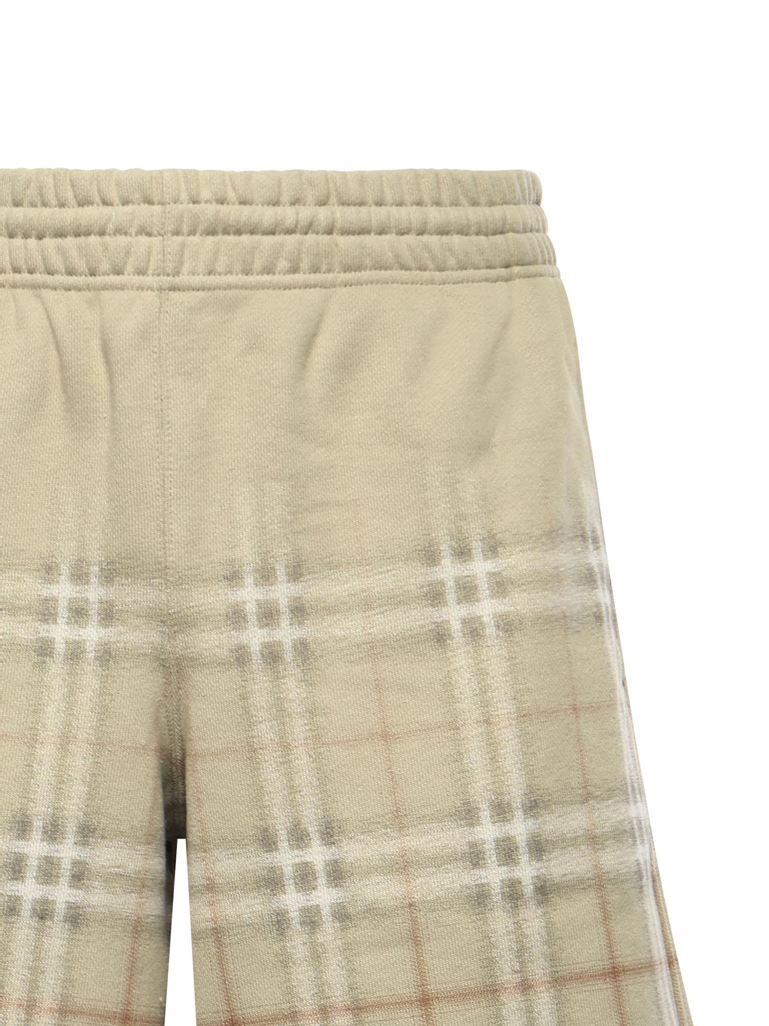 Оригінальна Shorts In Cotone Check Sfumato Burberry – вид ззаду