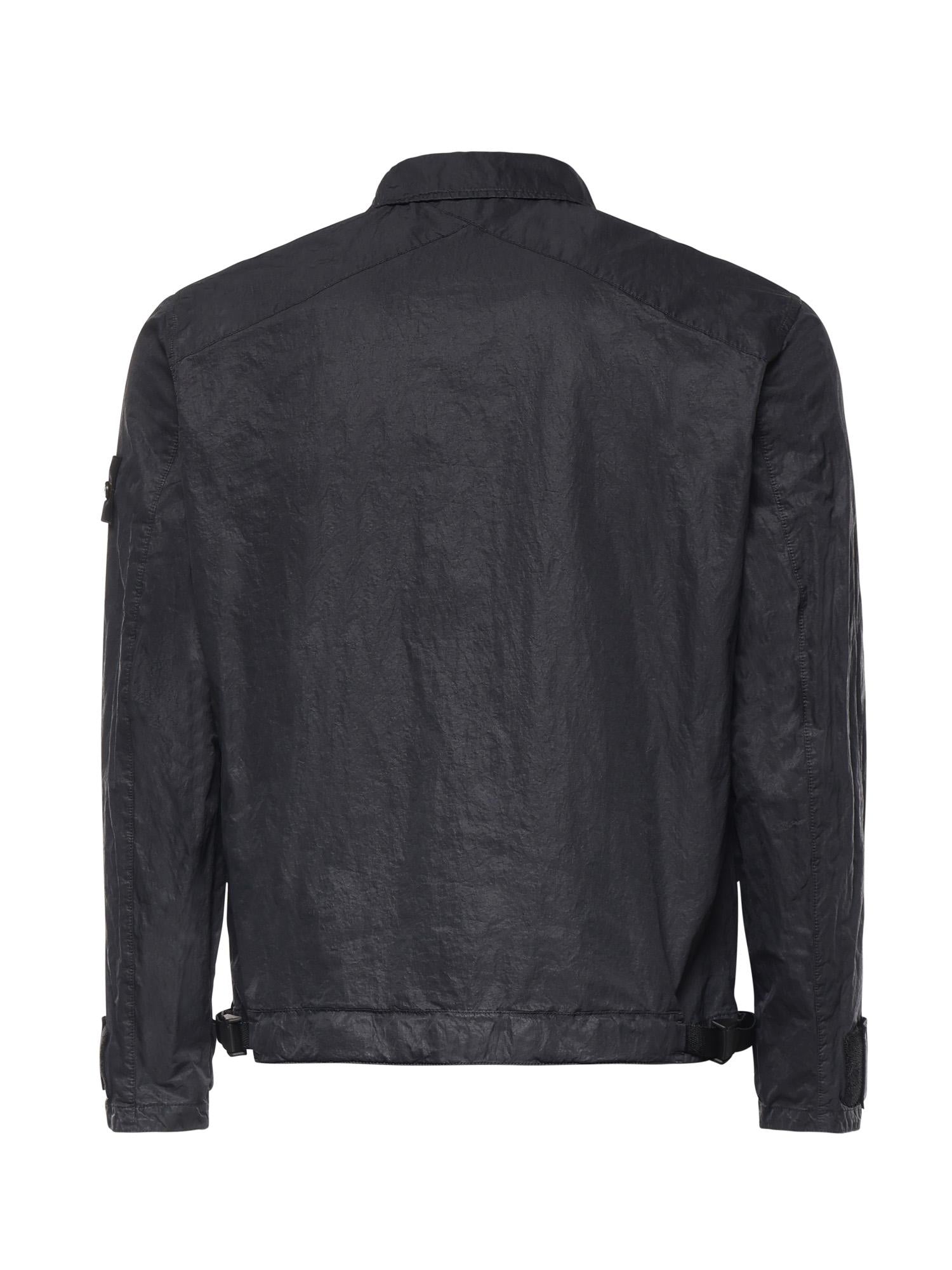 Overshirt In Nylon Con Logo Stone island – Гарантія оригінальності – детальний вид