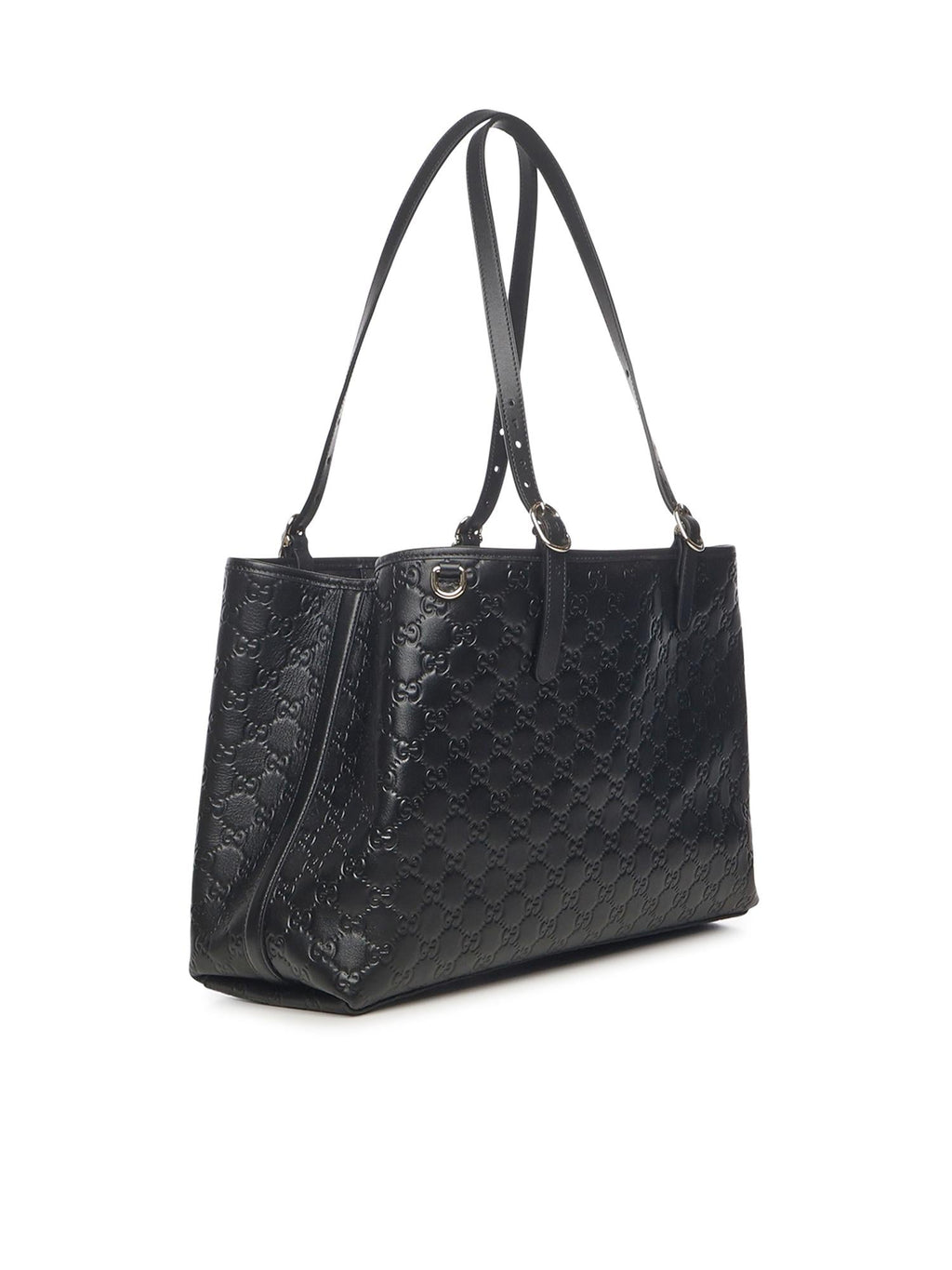 Borsa Shopping Gg Emblem In Pelle Gucci оригінал – Купити в Україні – вид ззаду