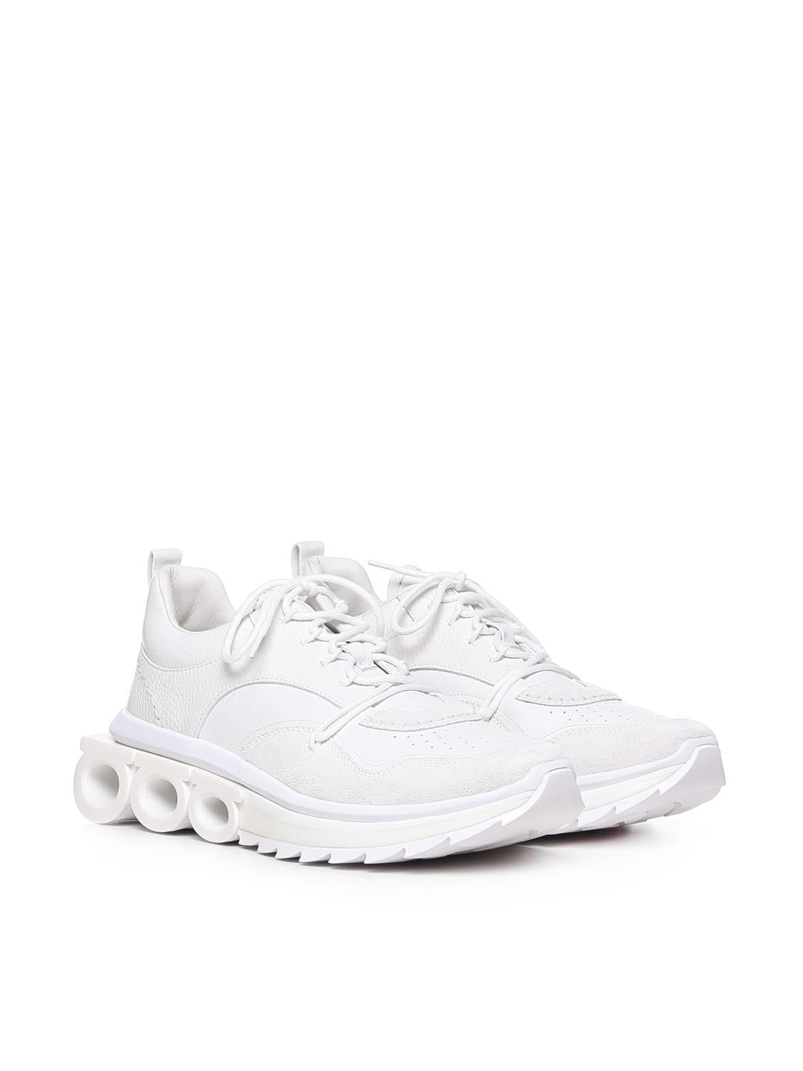 Оригінальна Sneakers Con Placca Gancini Salvatore ferragamo – вид ззаду