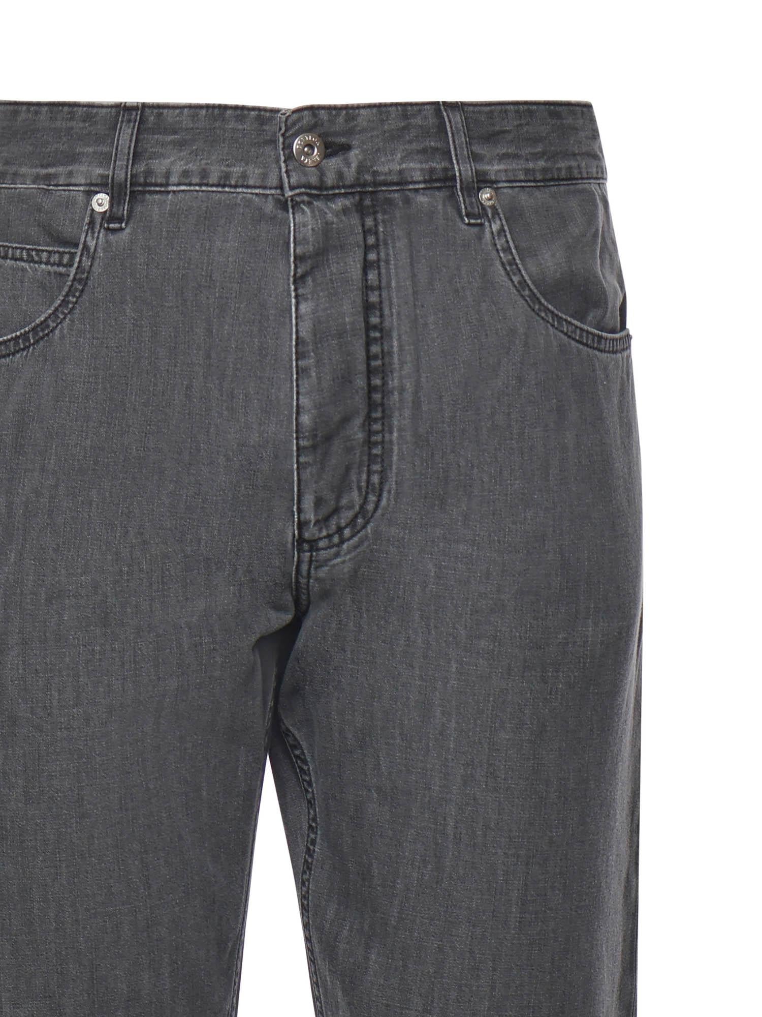 Оригінальна Jeans A Gamba Dritta In Denim Bottega veneta – вид ззаду