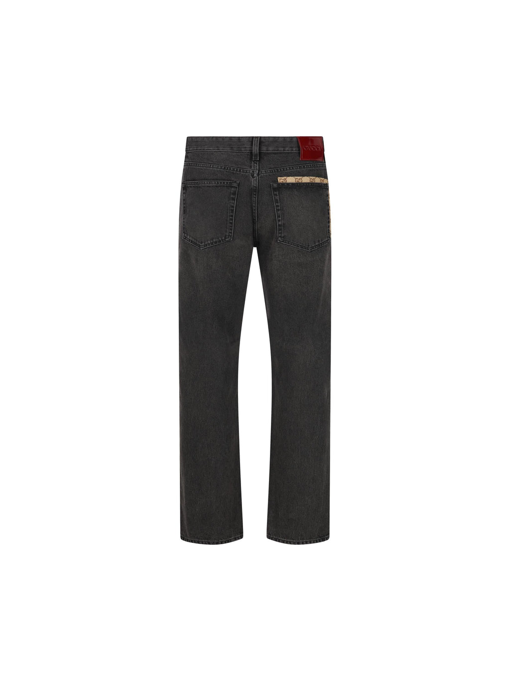 Оригінальна Cotton Denim Trousers Gucci – вид ззаду