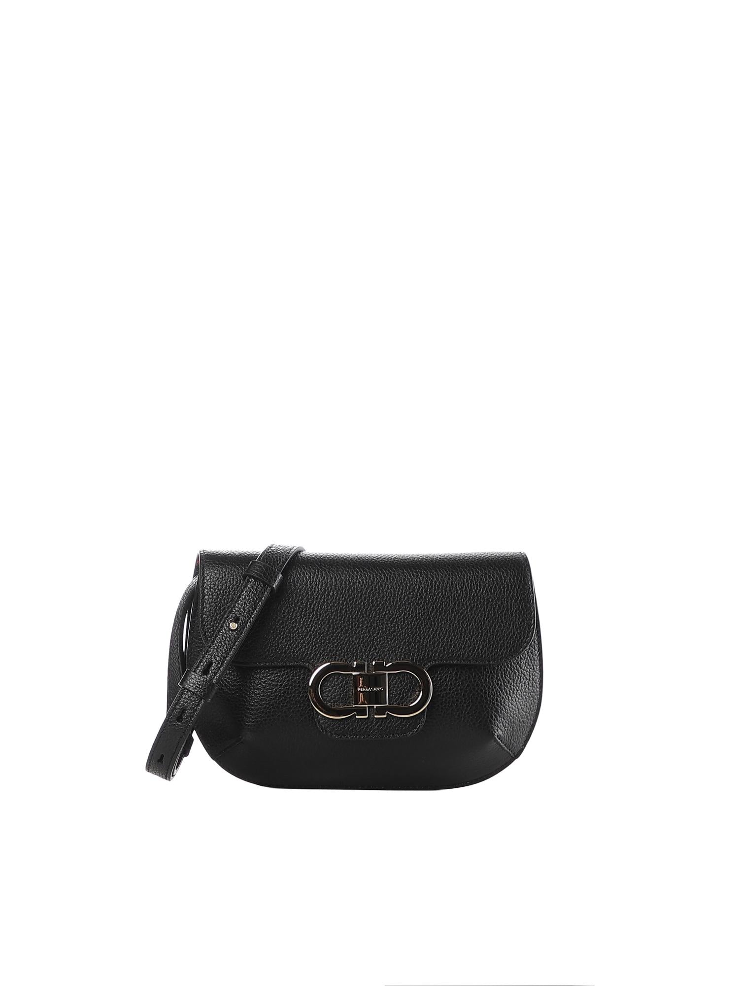 Mini Bag Double Gancini Salvatore ferragamo – Гарантія оригінальності – боковий вид