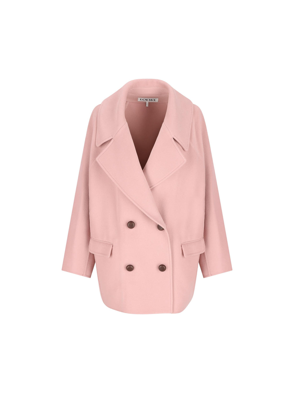 Short Wool Coat Loewe – Гарантія оригінальності – боковий вид