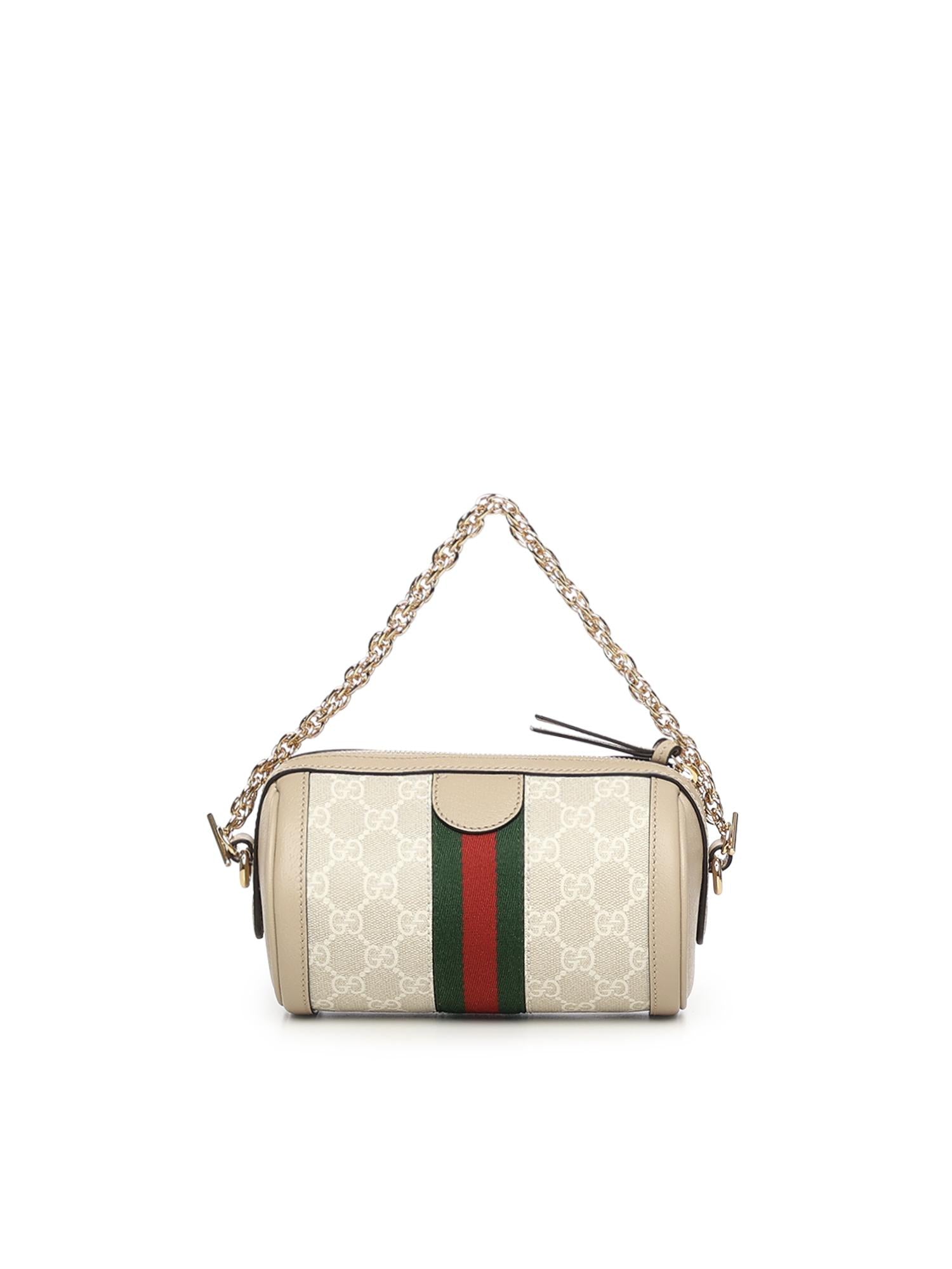 Borsa A Cilindro Ophidia Mini In Tessuto Gg Gucci – Гарантія оригінальності – детальний вид