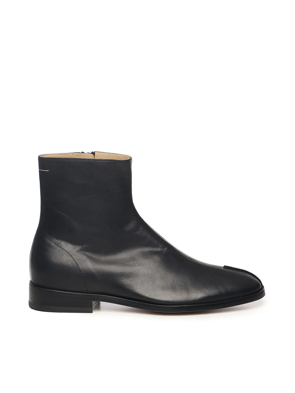Stivaletto In Pelle Con Dettaglio Stitch-Out Maison margiela оригінал – Купити в Україні – боковий вид