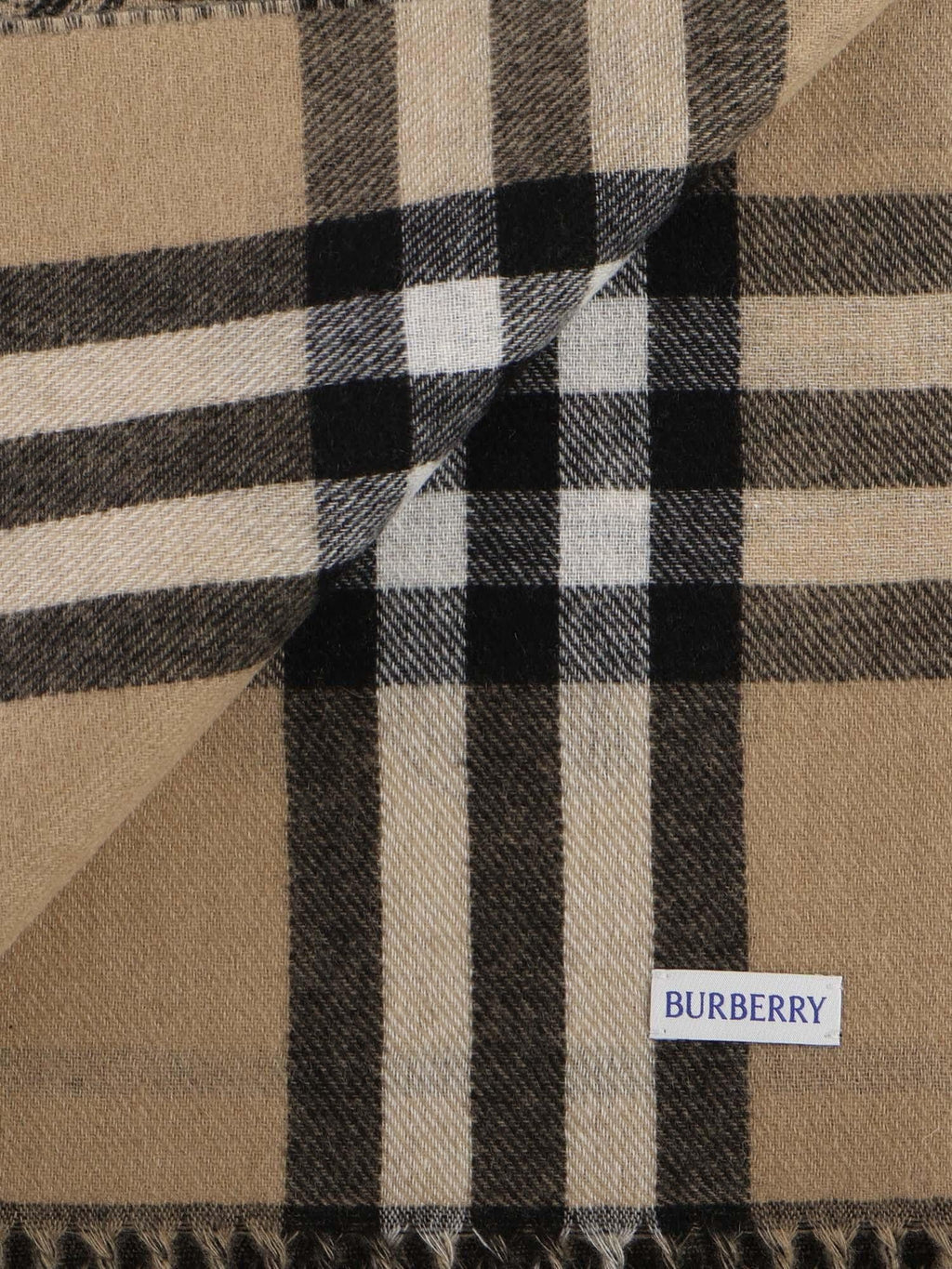 Оригінальна Sciarpa Reversibile In Cashmere Con Ekd Burberry – вид ззаду