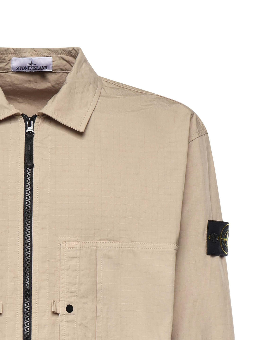Оригінальна Overshirt In Cotone Con Logo Stone island – вид ззаду
