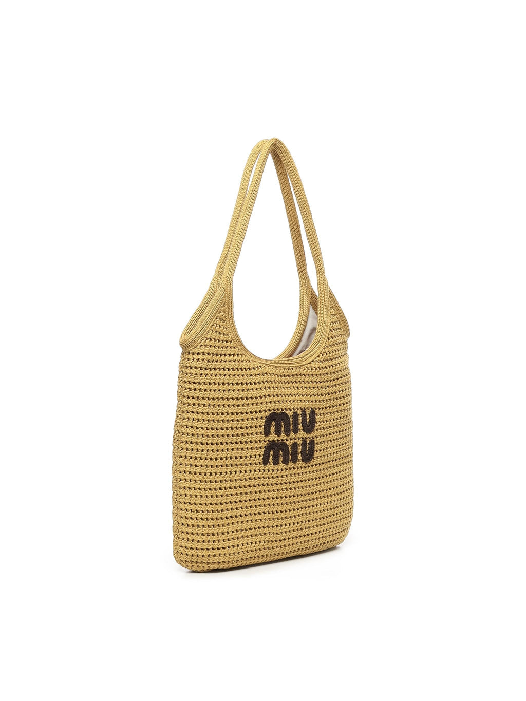 Оригінальна Tote Bag Ivy Con Logo Miu miu – вид ззаду