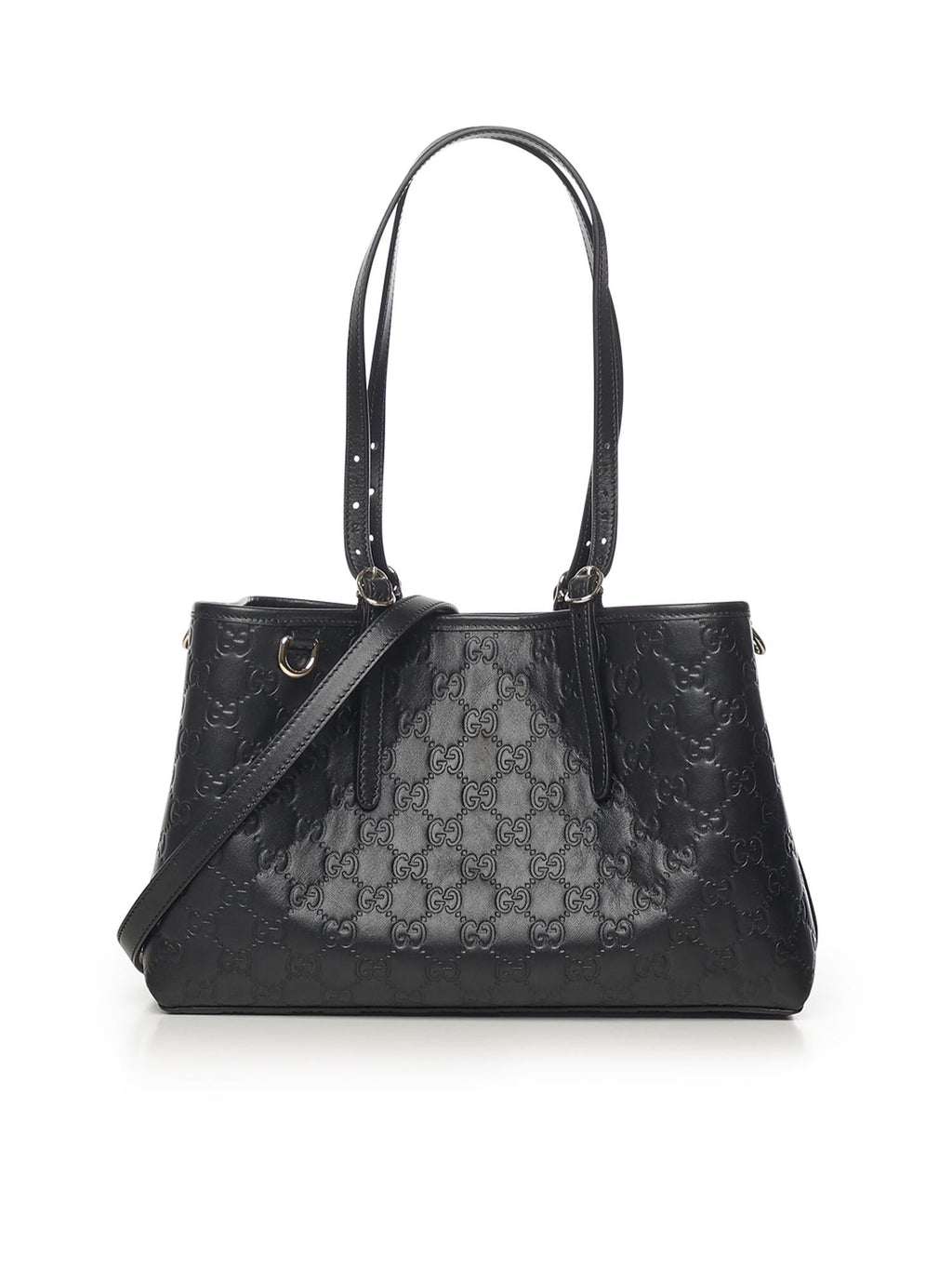 Оригінальна Borsa Shopping Gg Emblem In Pelle Media Gucci – боковий вид