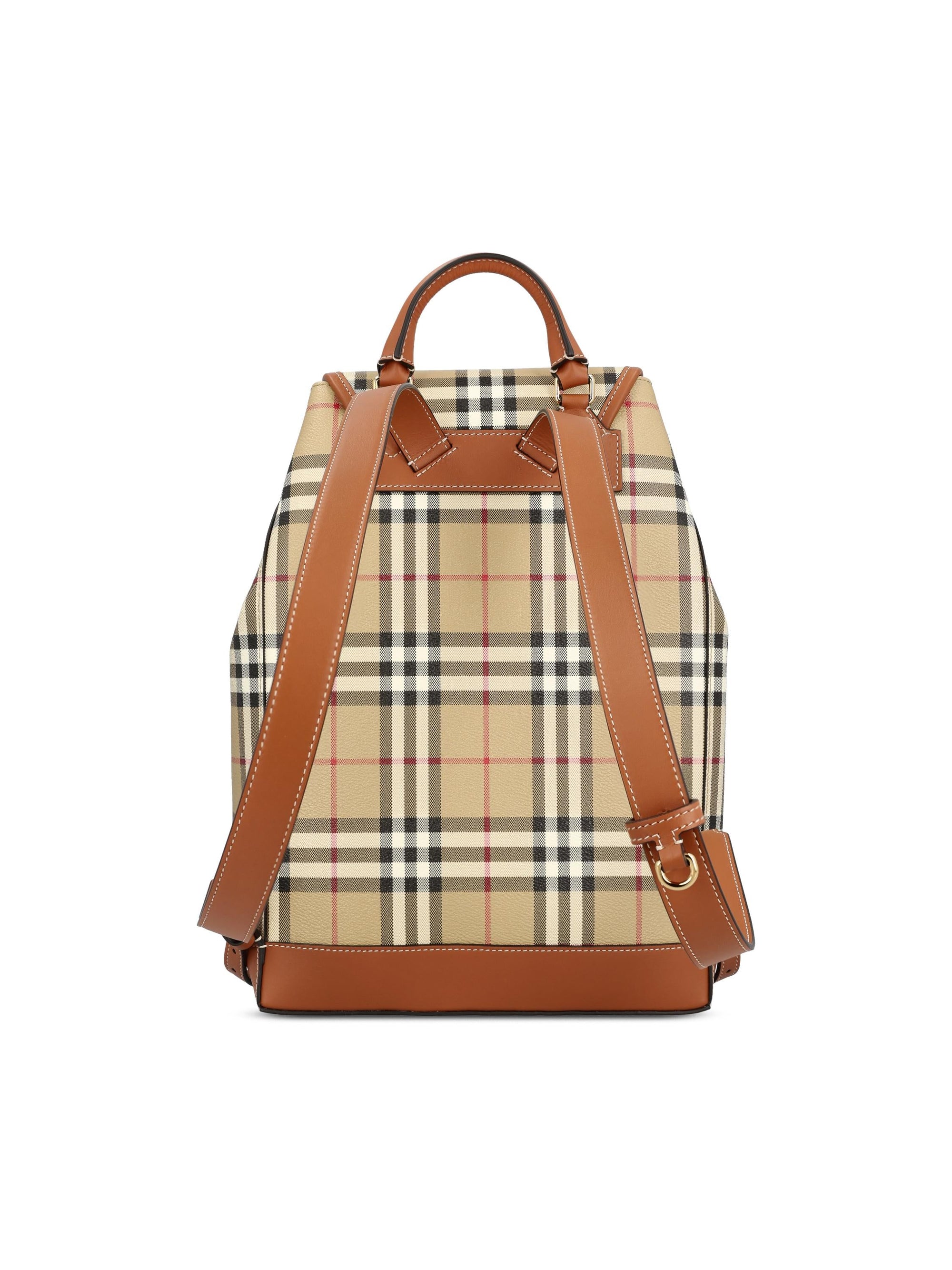 Cotton Check In Backpack Burberry оригінал – Купити в Україні – вид ззаду