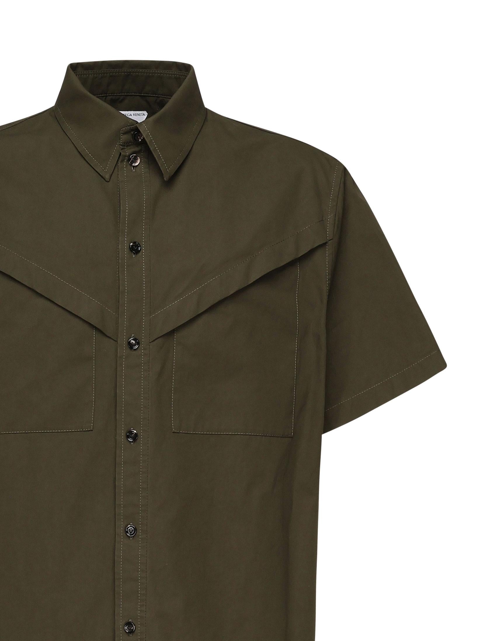 Camicia In Twill DI Cotone Leggero Bottega veneta оригінал – Купити в Україні – вид ззаду